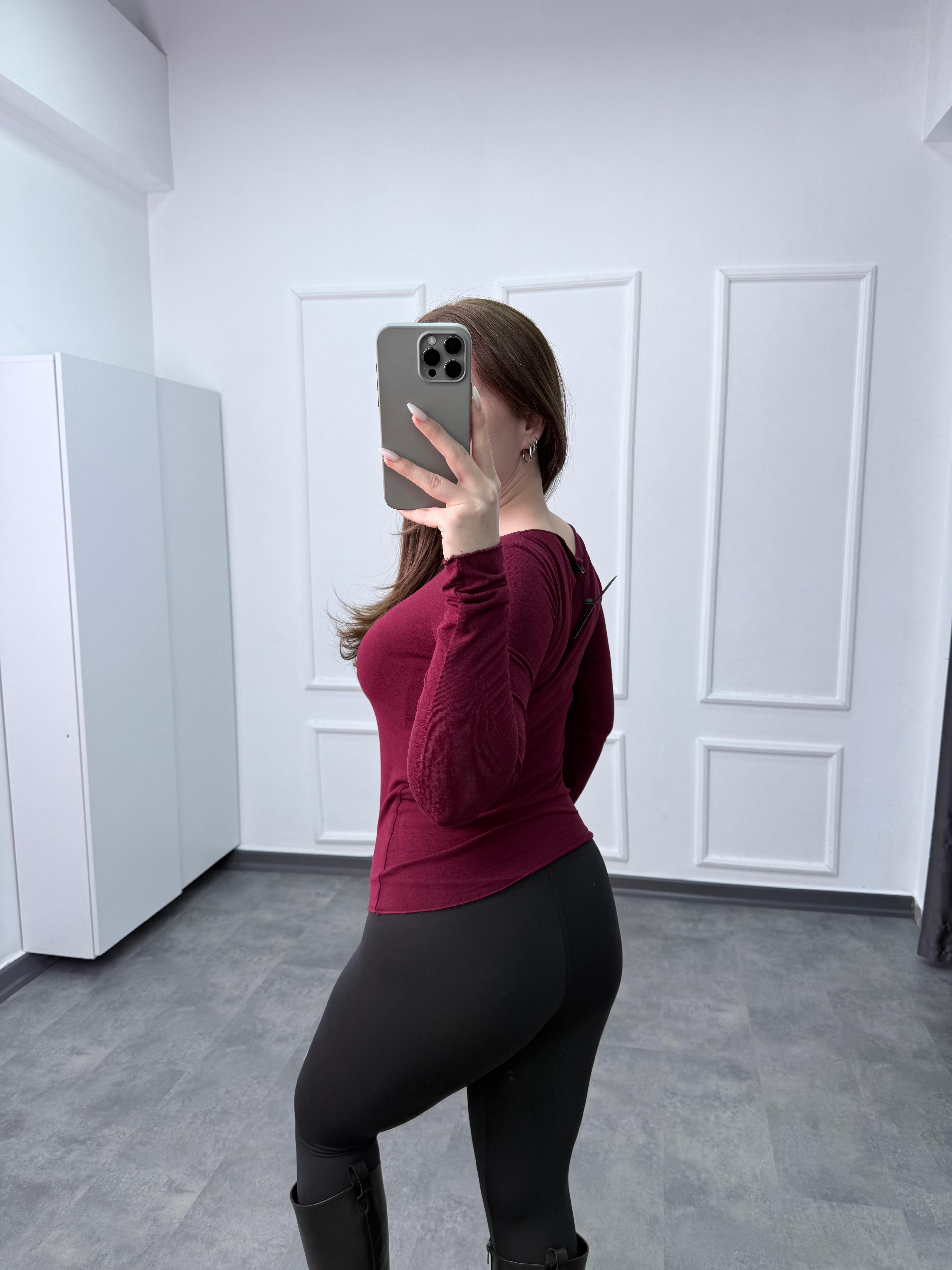 M. Dutti Kayık Yaka Tam Boy Body