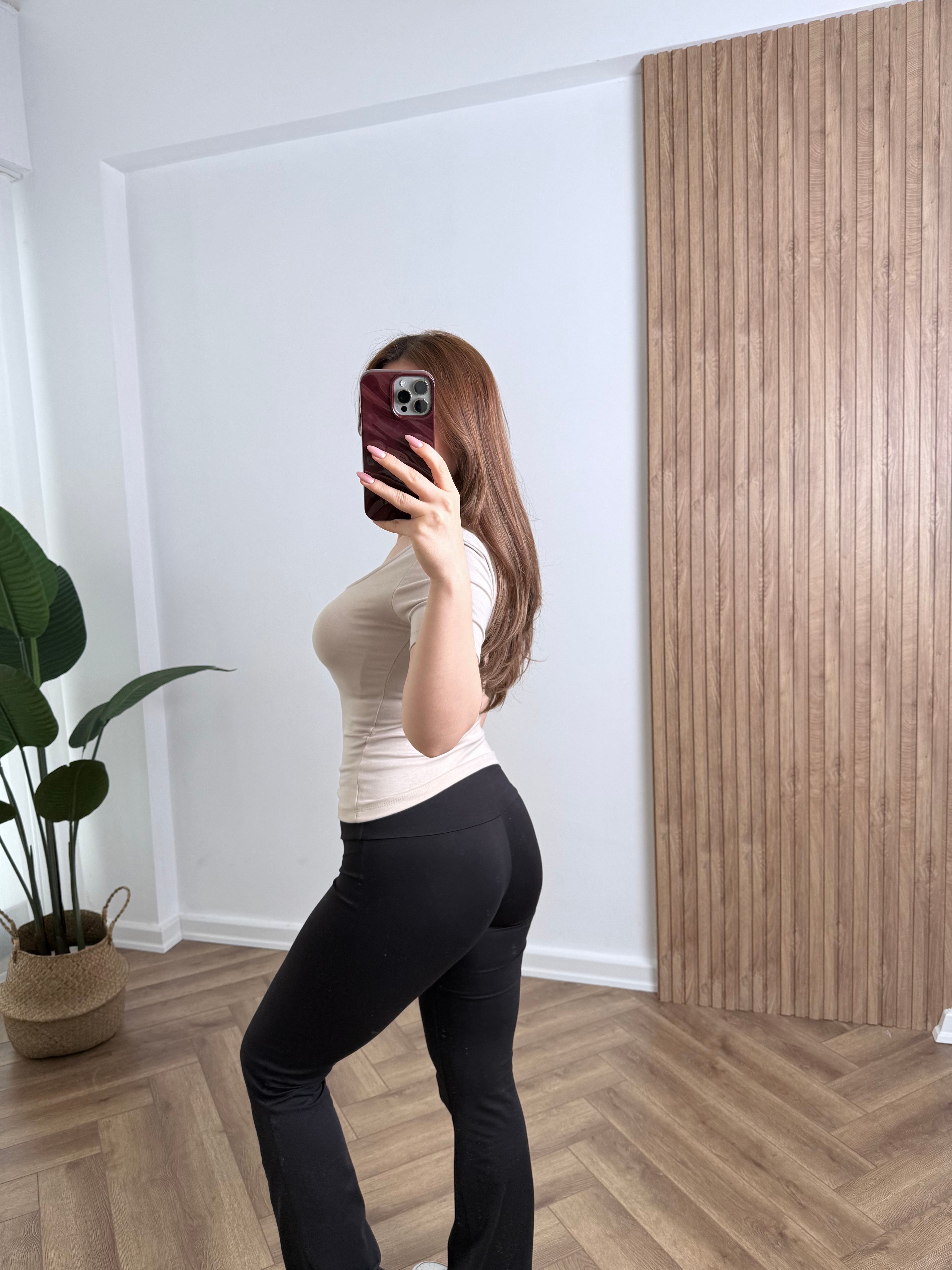 OYS Ön-Arka U Yaka Tam Bel Kısa Kollu Body