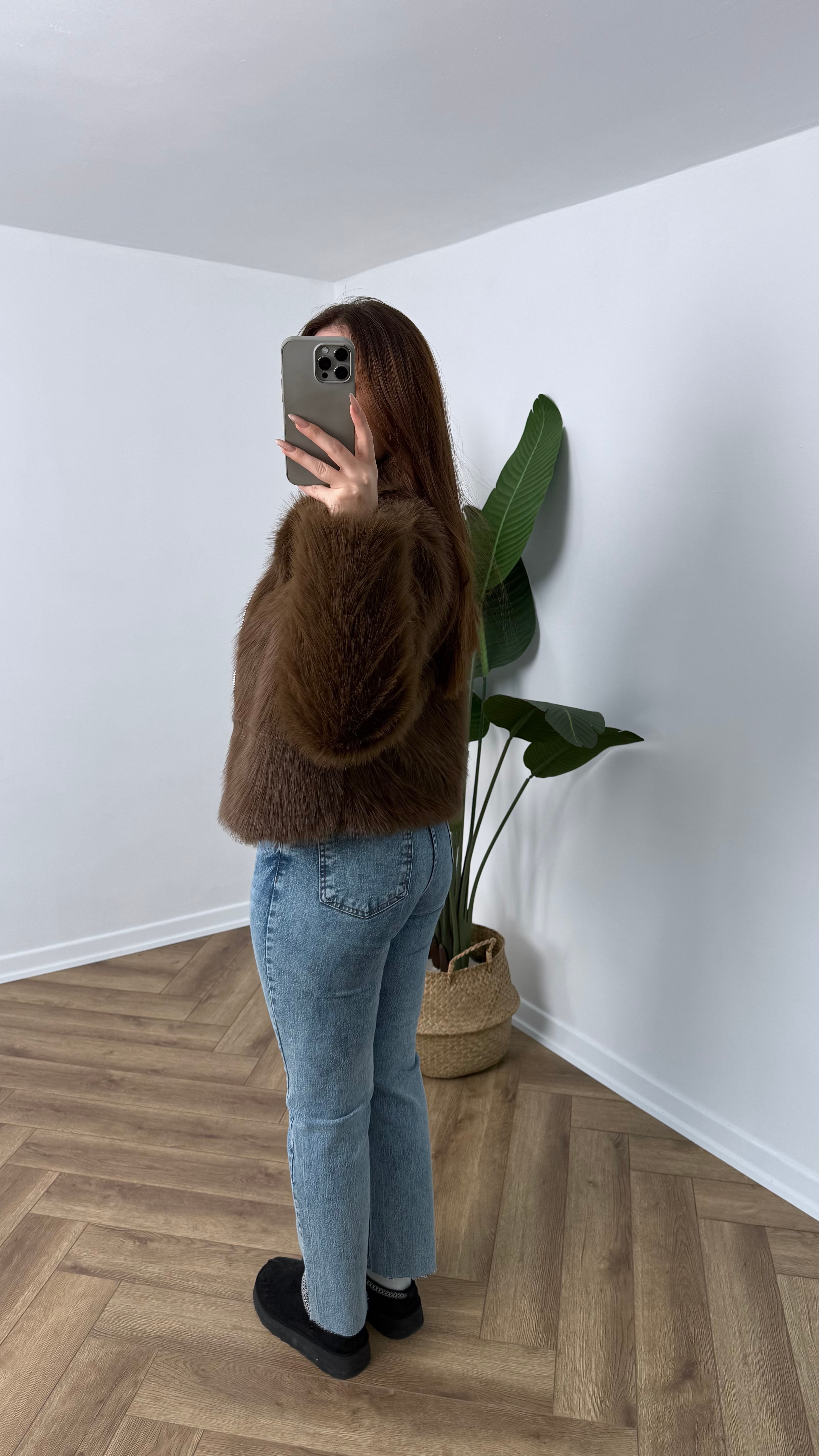 Yeni Sezon Premium Tam Boy Fermuarlı Astarlı Kürk