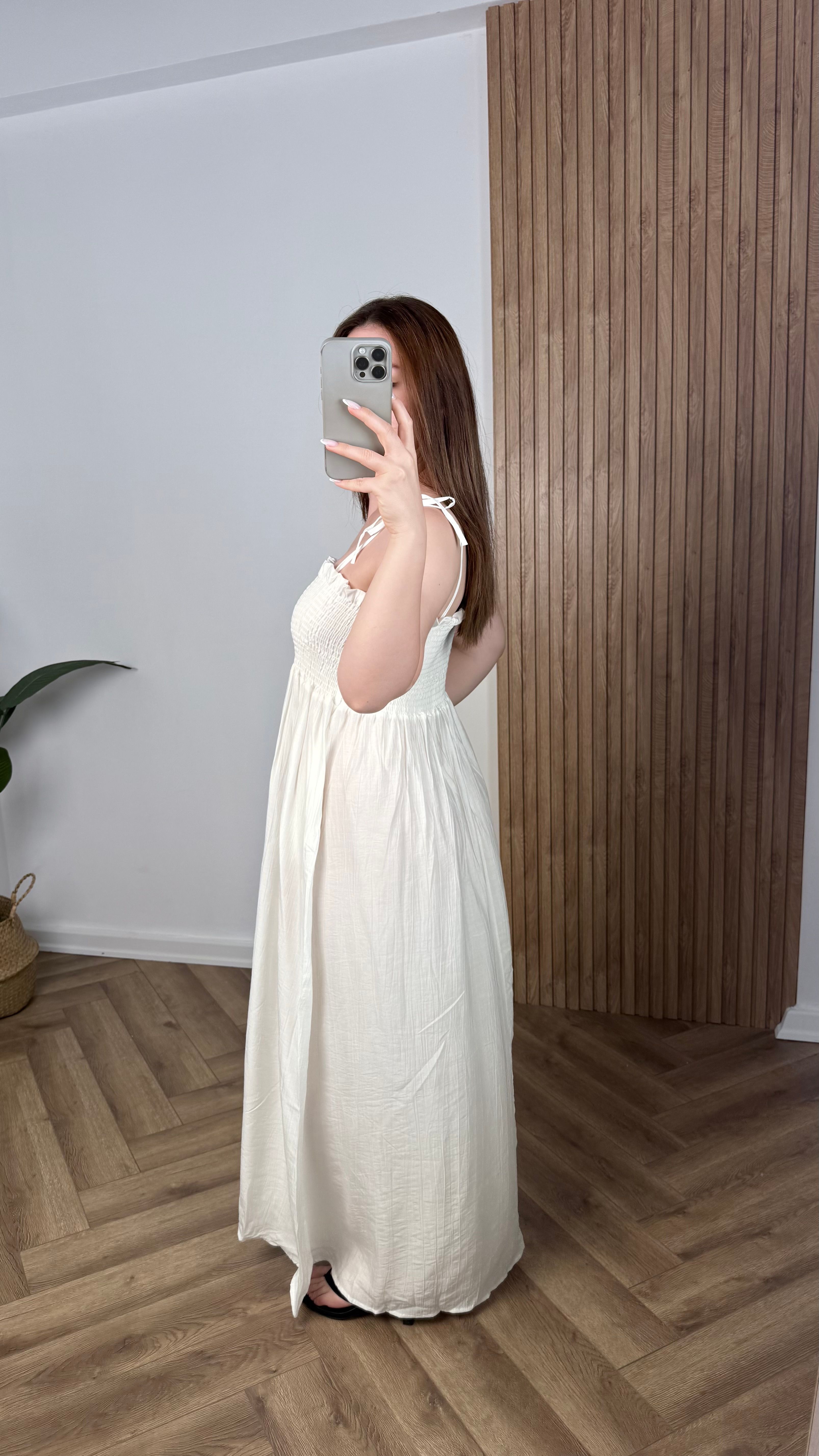 Yeni Sezon Premium Askılı Elbise