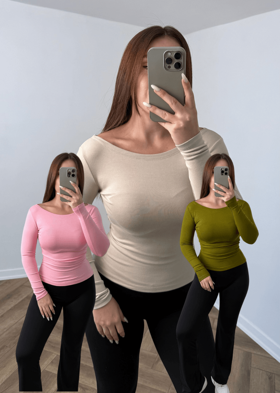 3'lü Kayık Yaka Body Seti