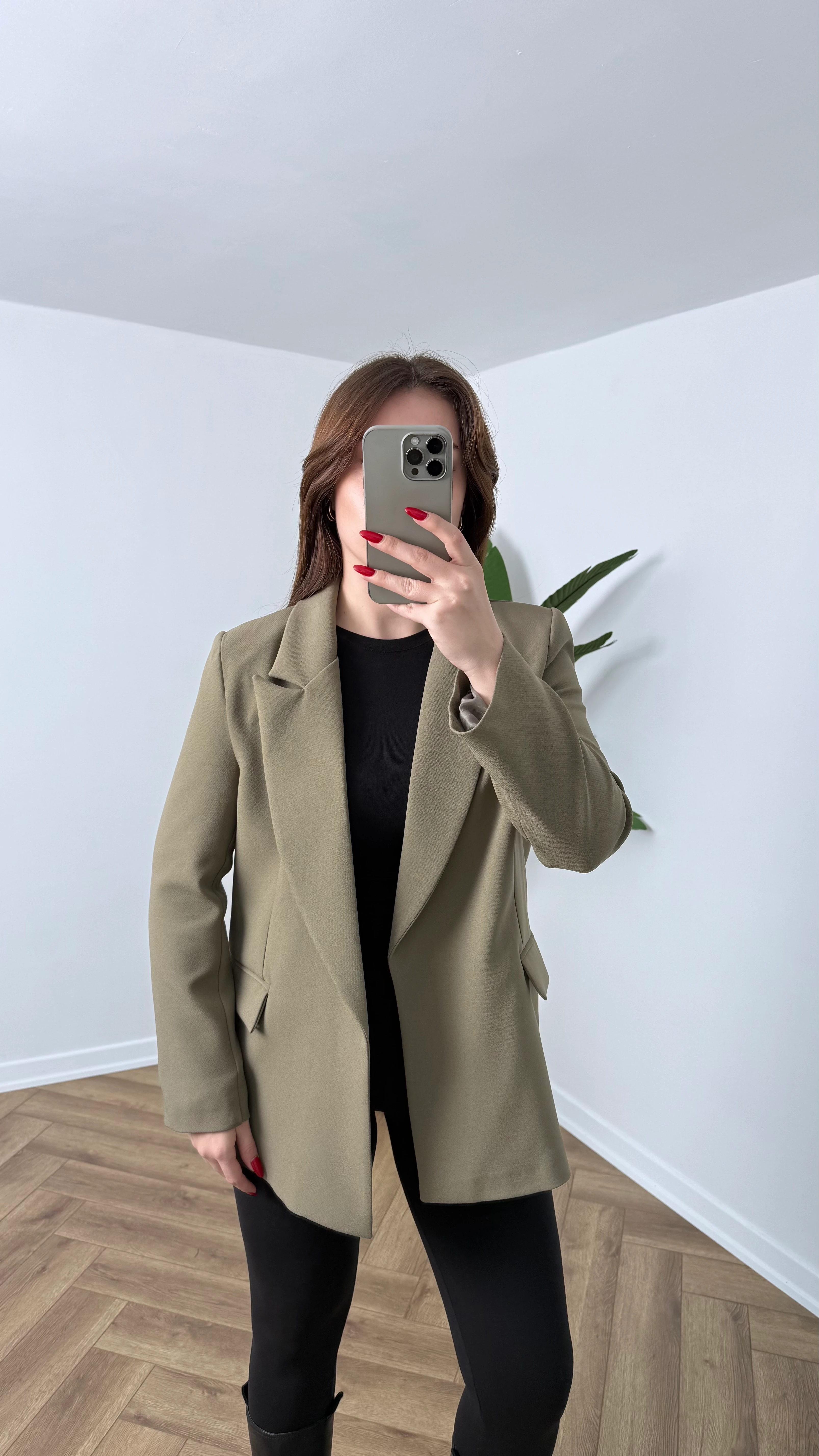 Yeni Sezon Premium Çizgili Astarlı Vatkalı Ceket - Yeşil