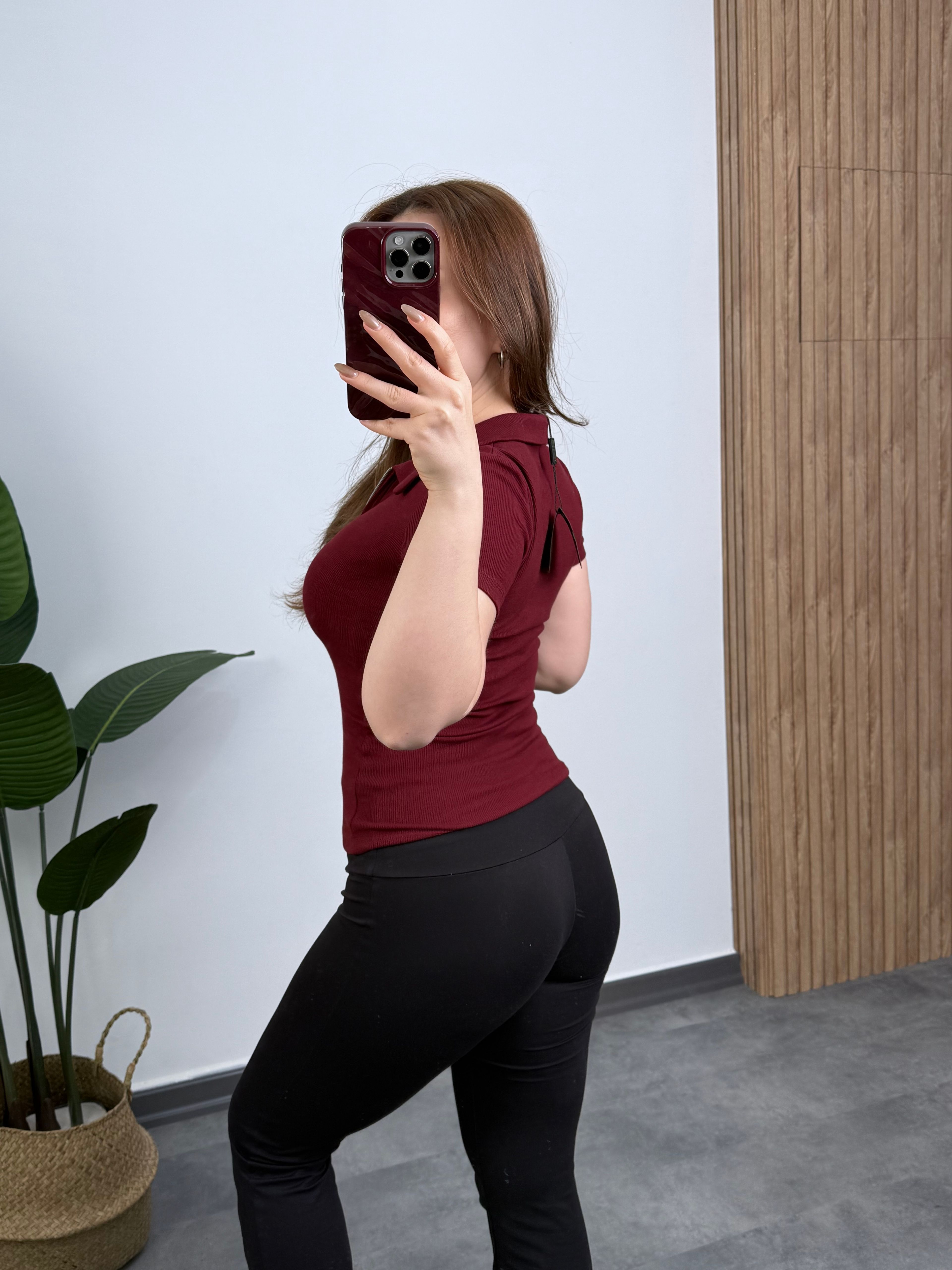 Yeni Sezon M. Dutti Yarım Fermuarlı Fitilli Kısa Kollu Body
