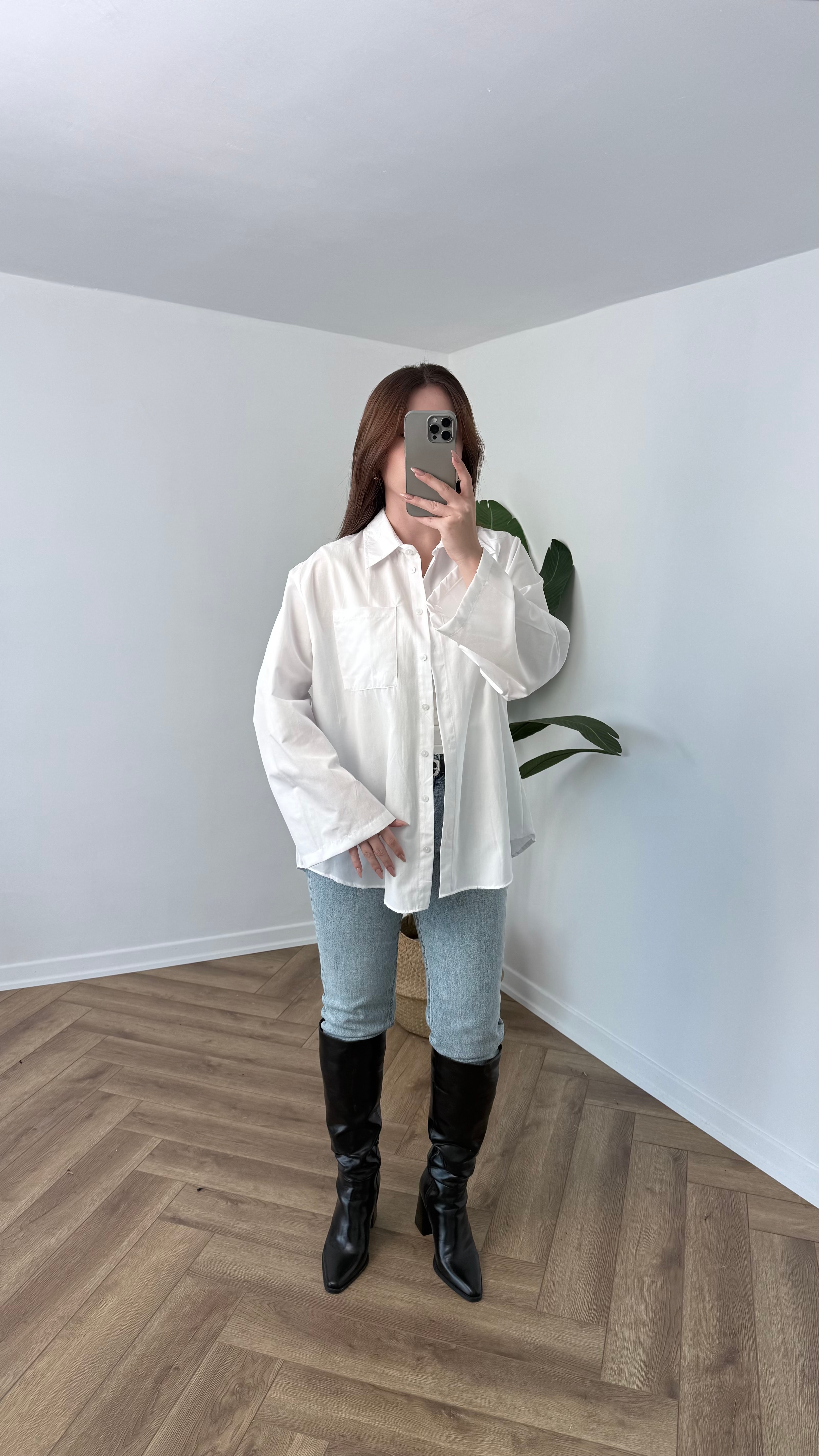 Yeni Sezon Oversize Pamuk Gömlek