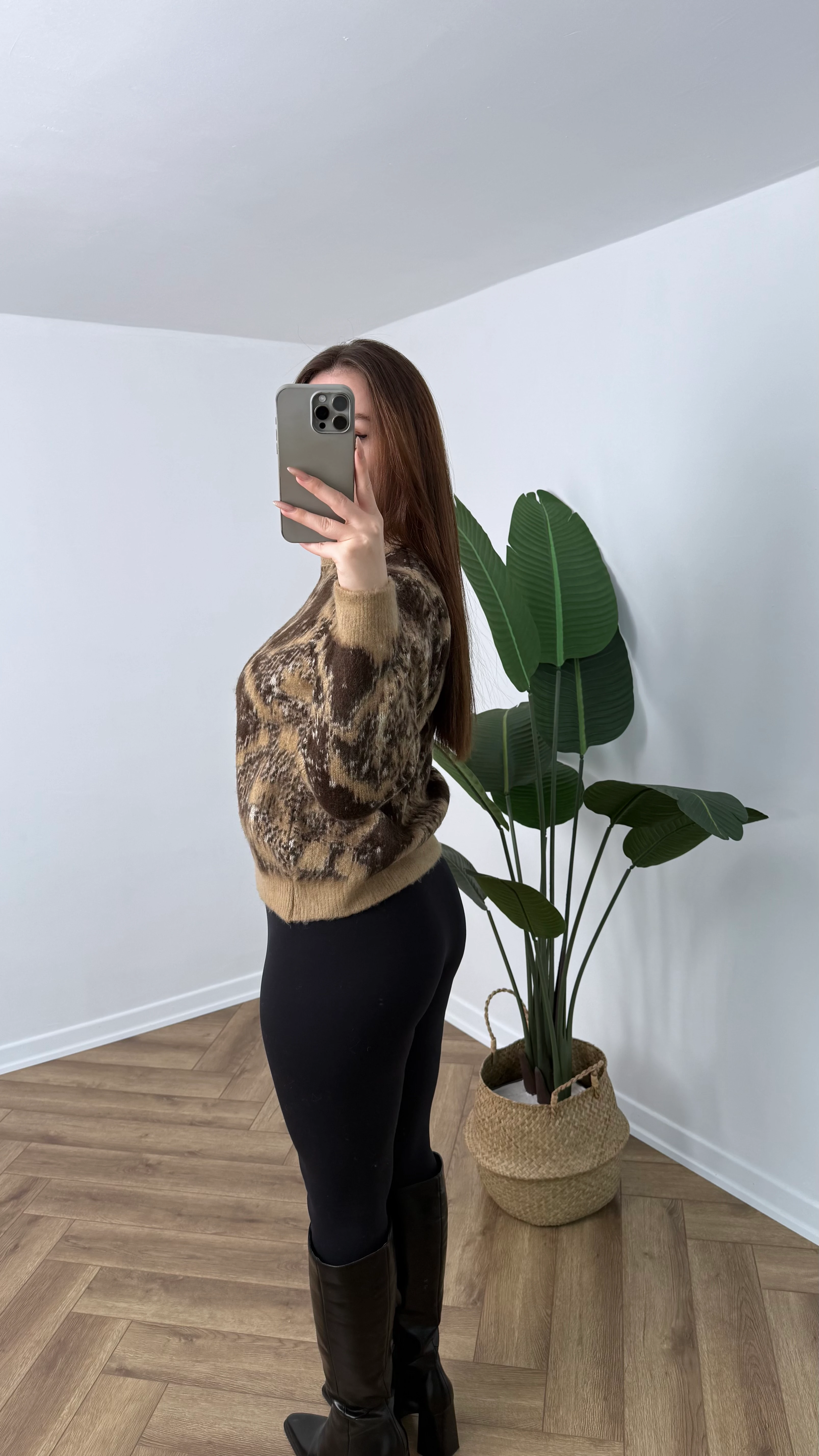 Yeni Sezon Örgü Desenli Premium Kazak