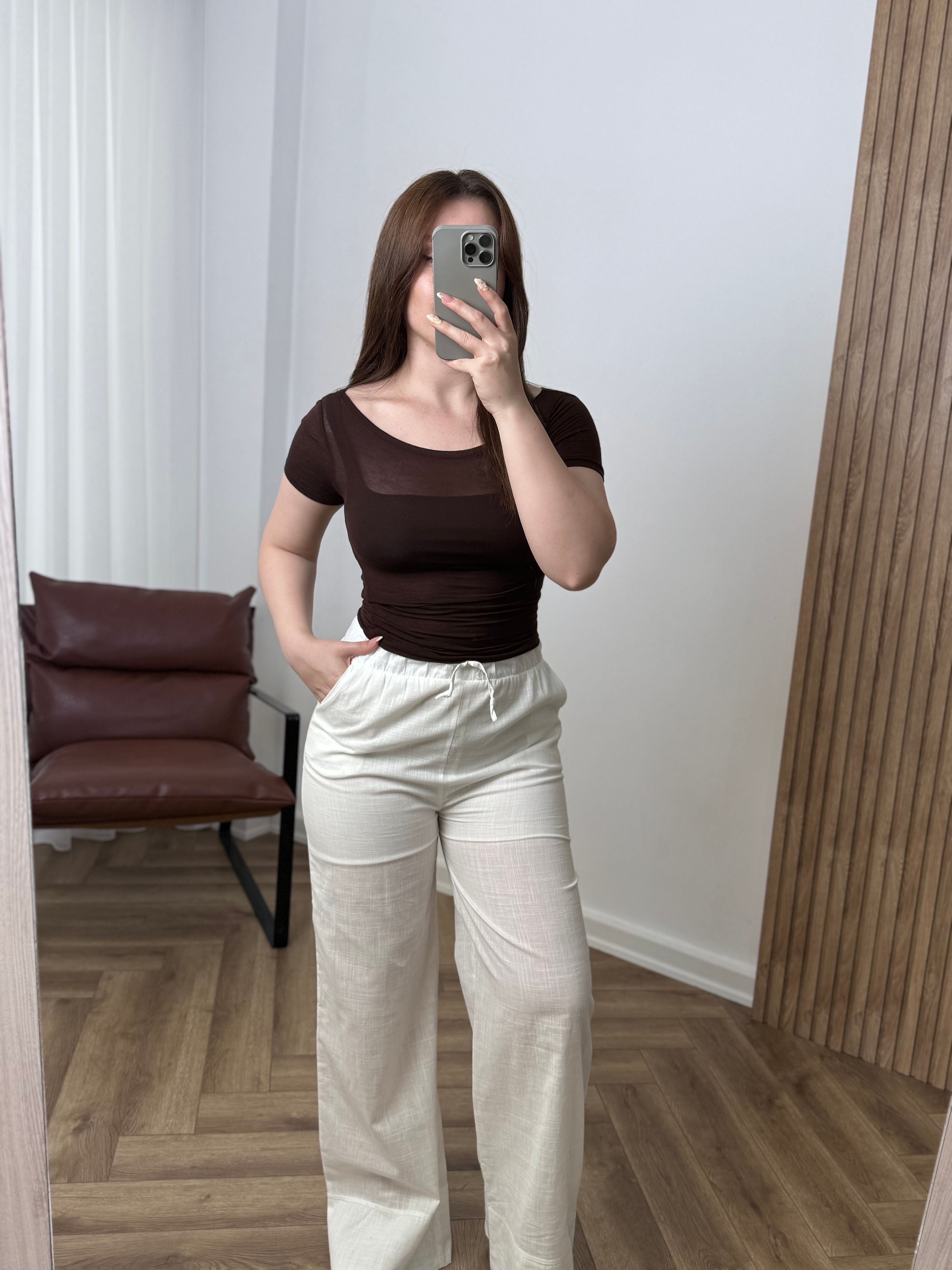 OYS Kısa Kollu Kayık Yaka Transparan Body