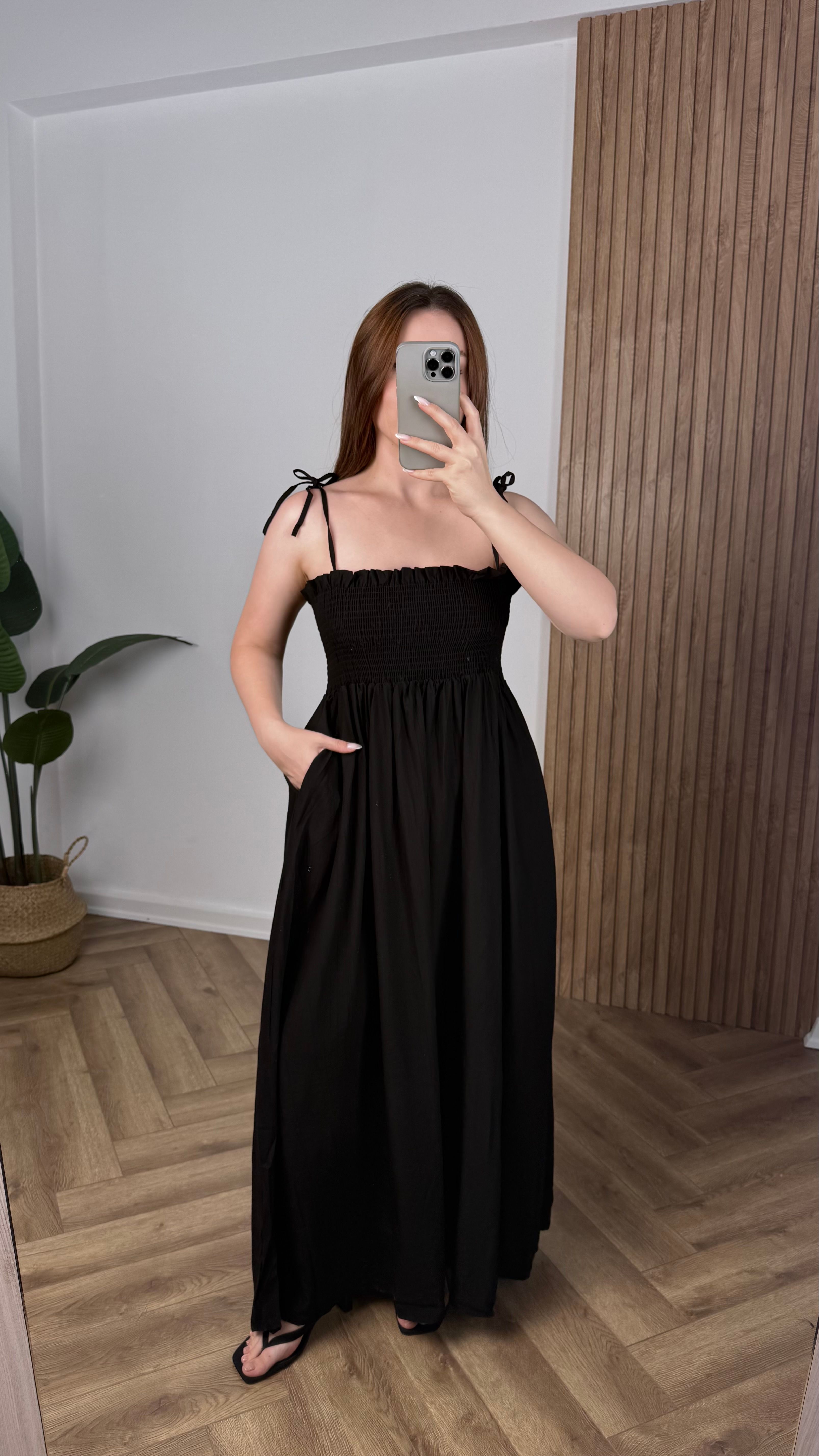 Yeni Sezon Premium Askılı Elbise