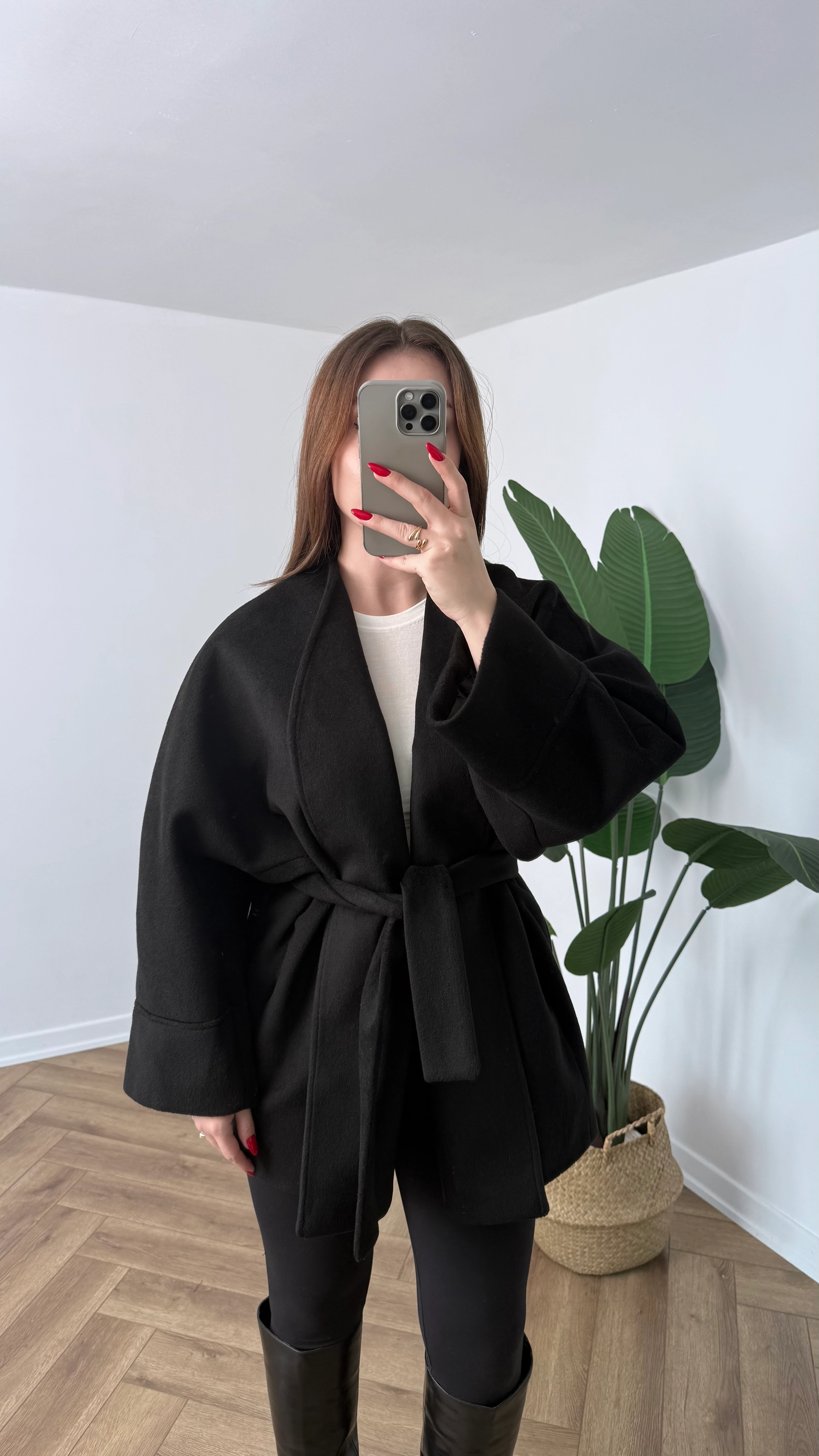 Yeni Sezon Premium Bağlamalı Kaşe Kaban