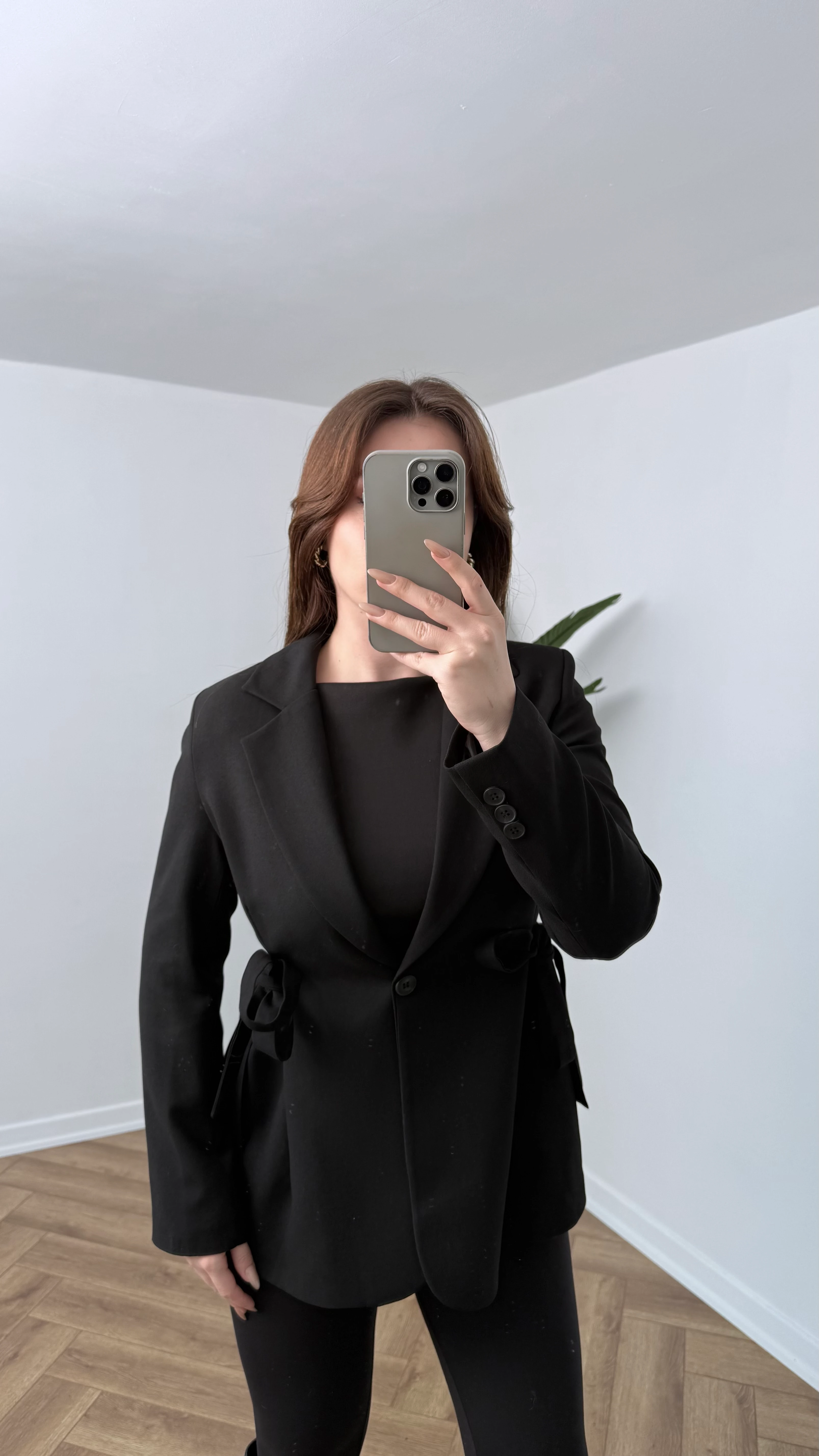 Yeni Sezon Premium Bağlamalı Vatkalı Ceket - Siyah