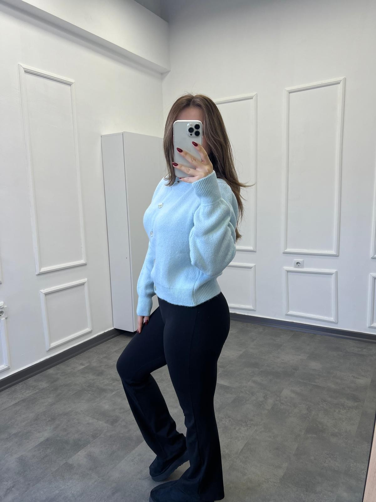 Yeni Sezon Premium Yumoş Hırka - Mavi