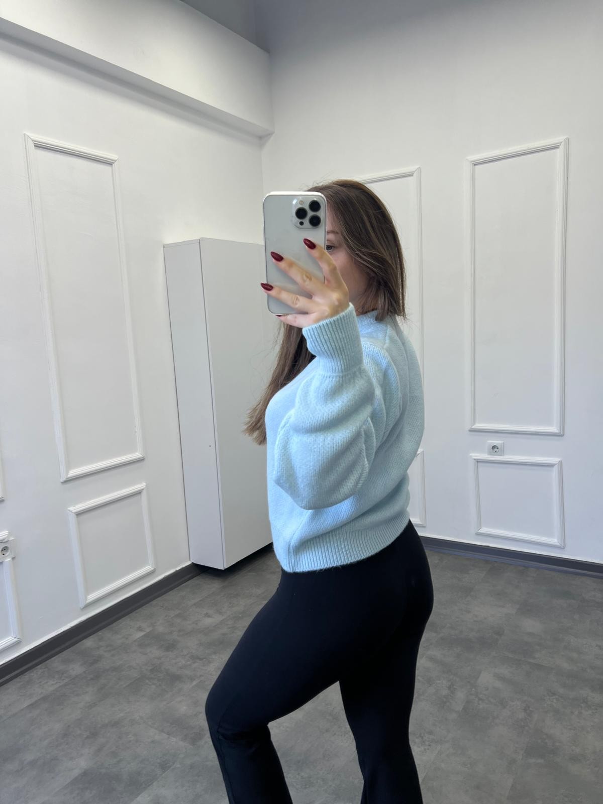 Yeni Sezon Premium Yumoş Hırka - Mavi