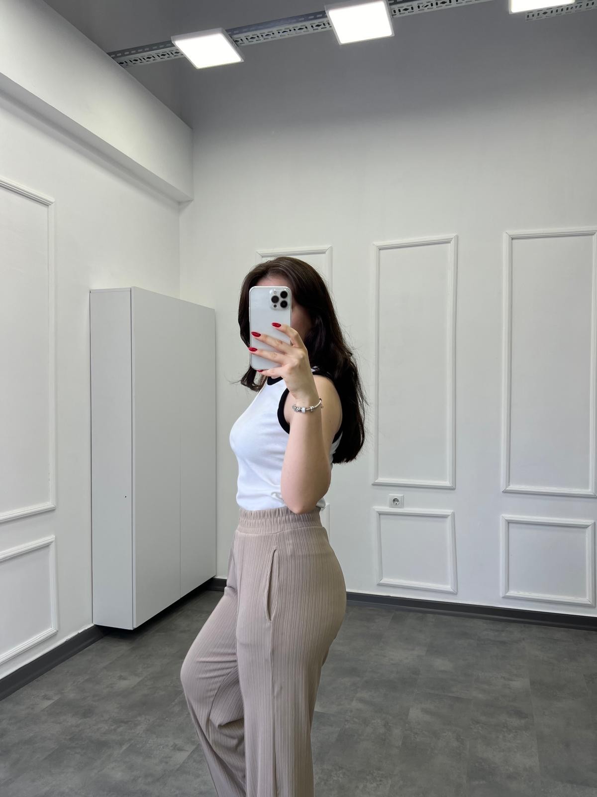 M.D Ribana Detaylı Beyaz Atlet