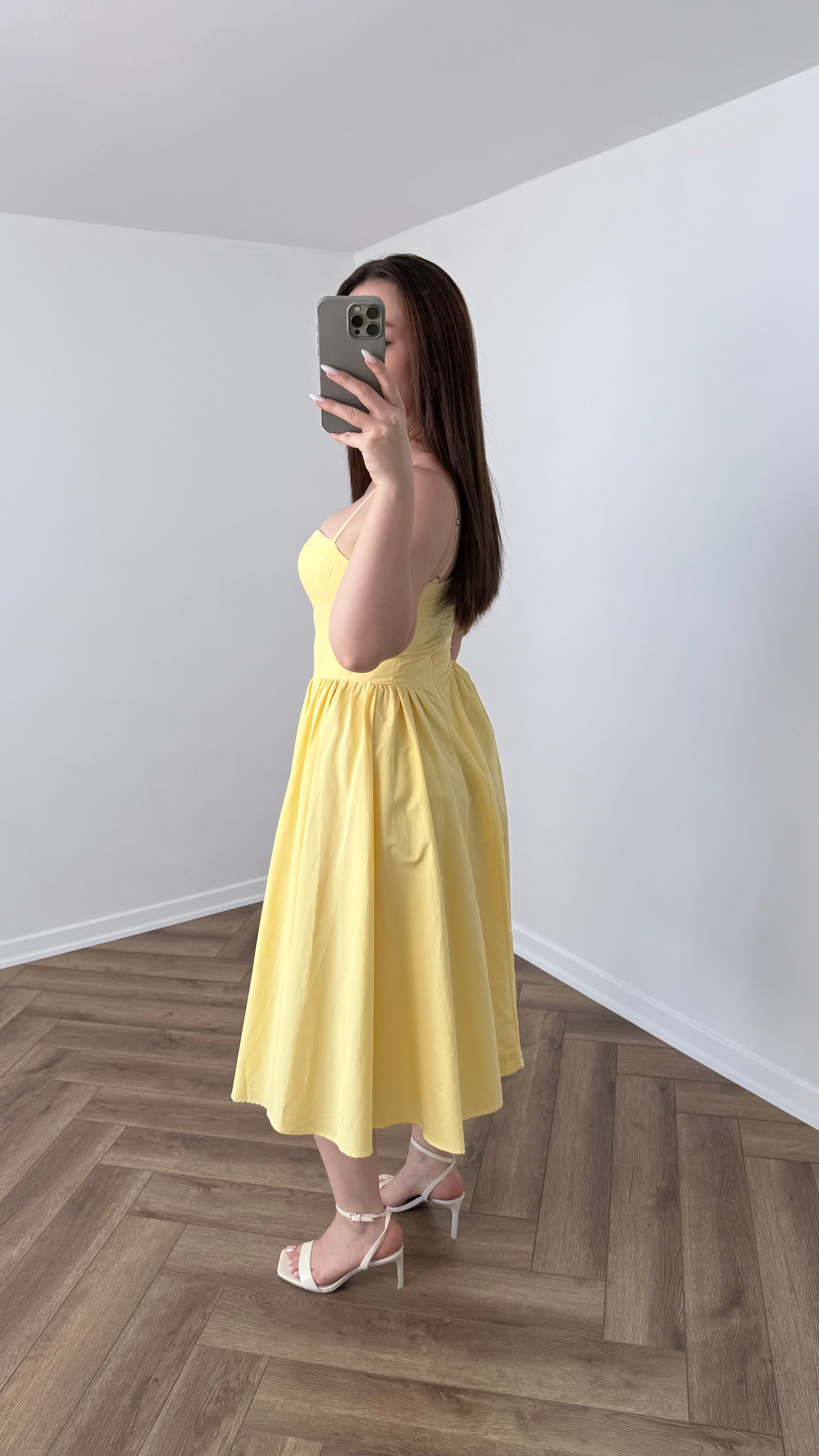 Yeni Sezon Prenses Yaka Korse Elbise