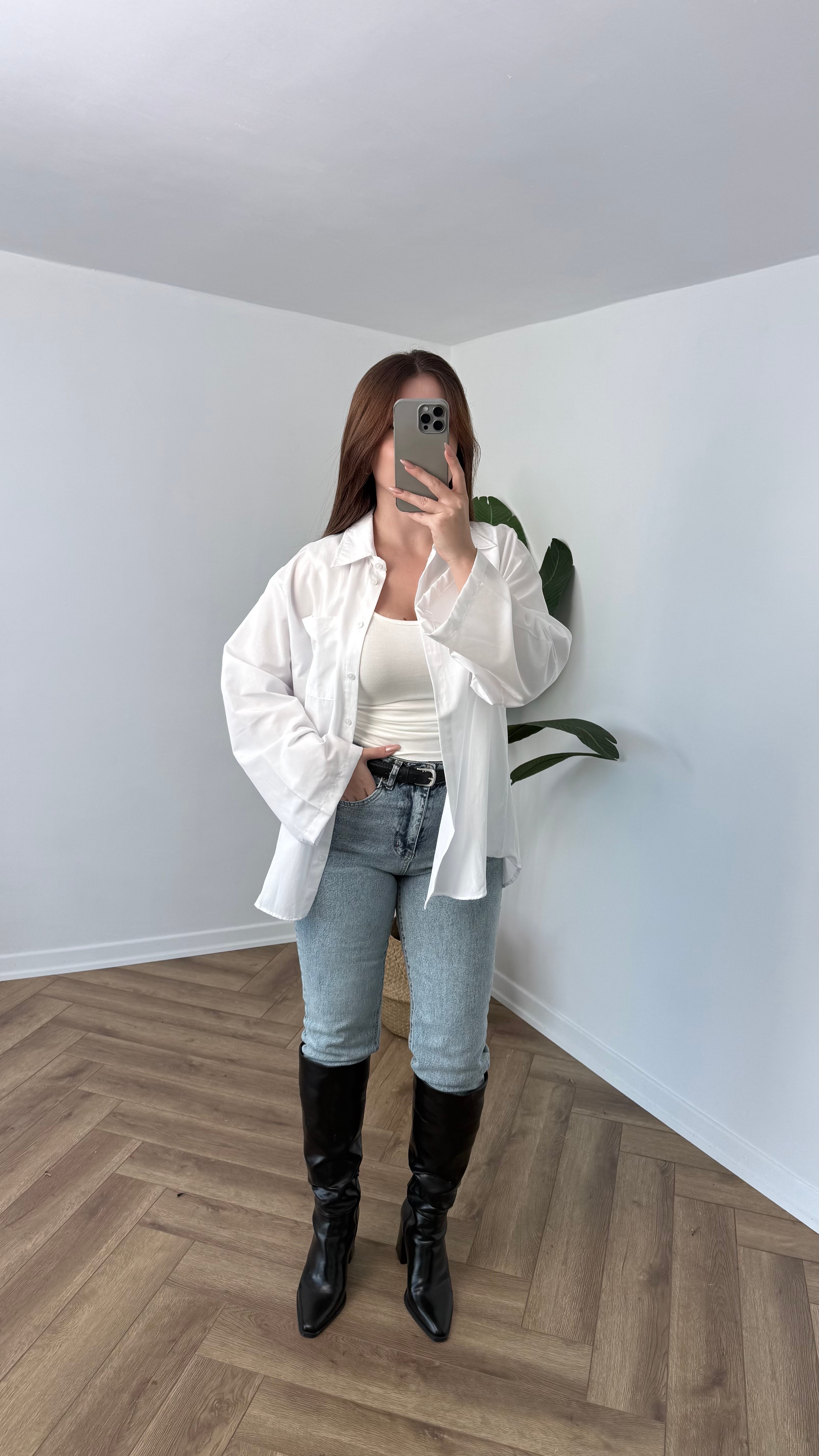 Yeni Sezon Oversize Pamuk Gömlek