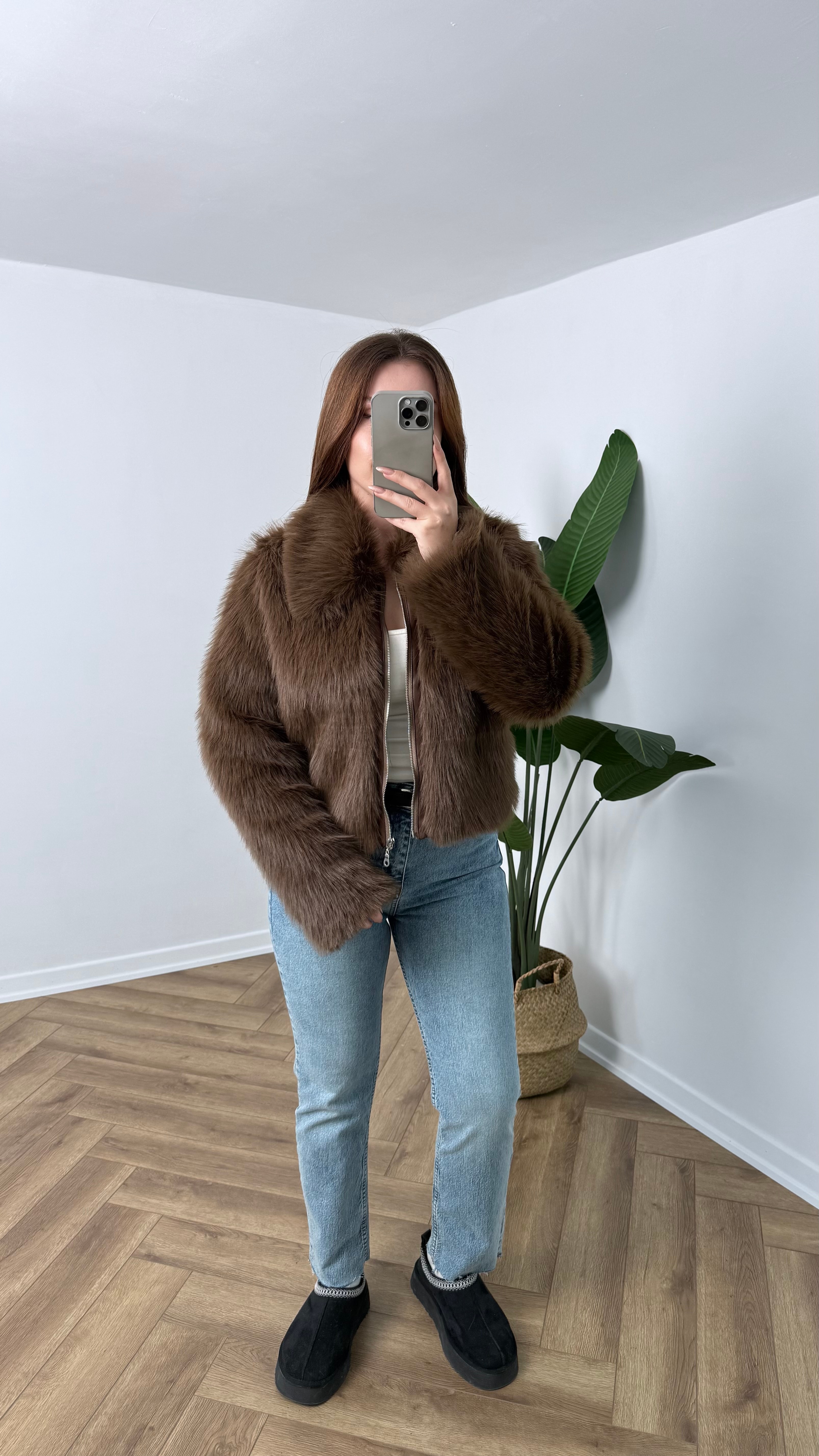Yeni Sezon Premium Tam Boy Fermuarlı Astarlı Kürk