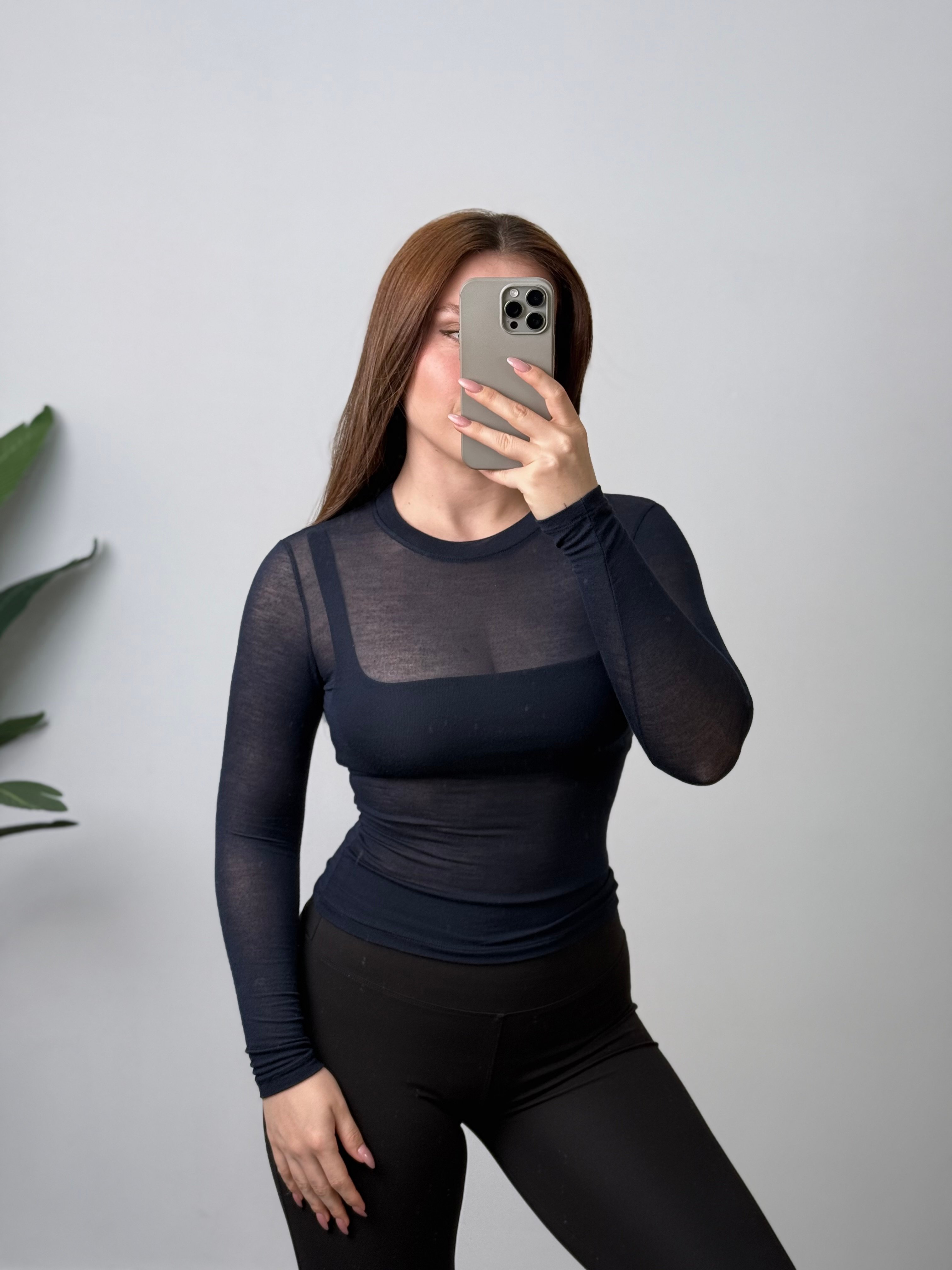 OYS Yuvarlak Yaka Transparan Body