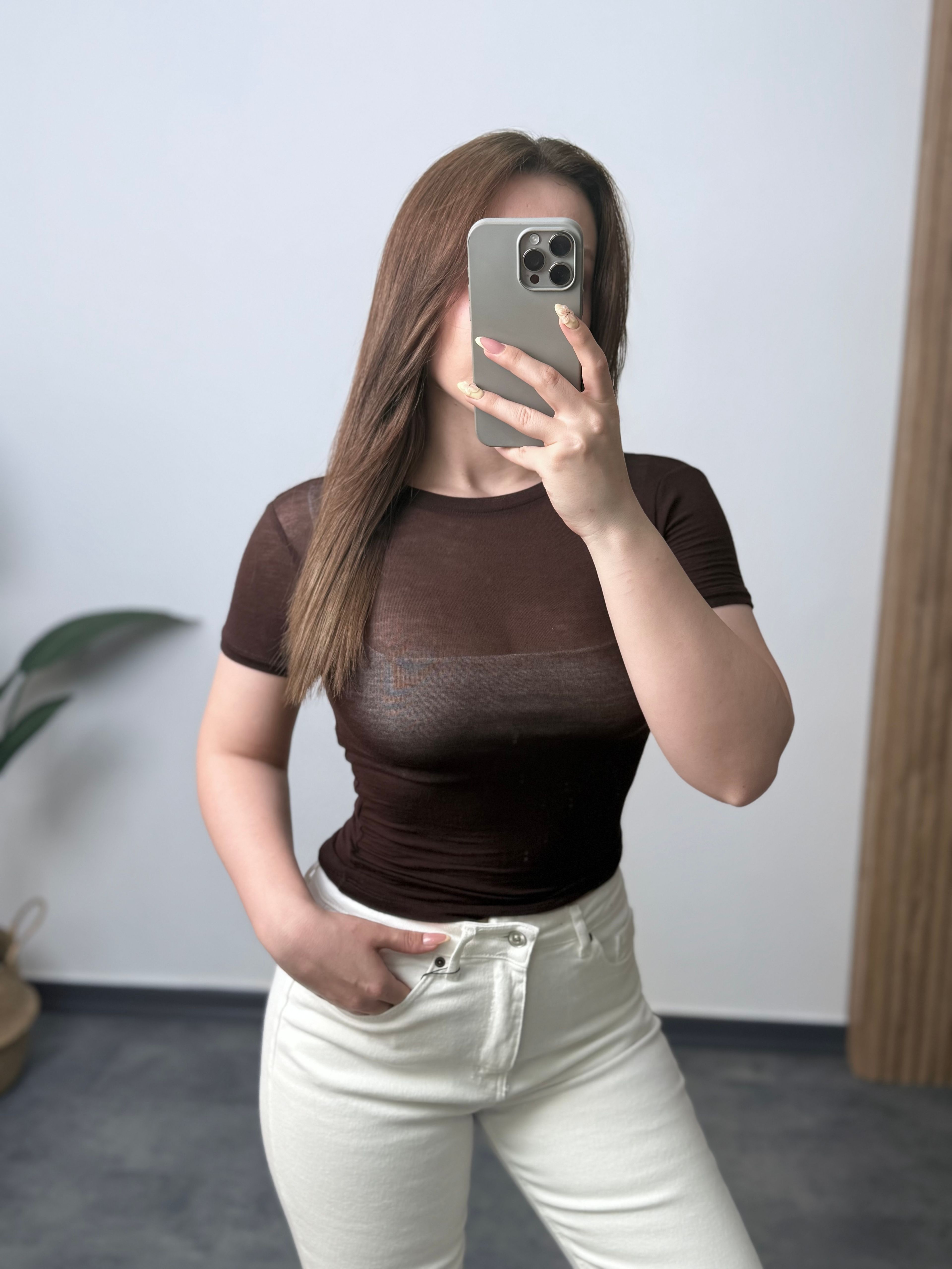 OYS Kısa Kollu Yuvarlak Yaka Transparan Body
