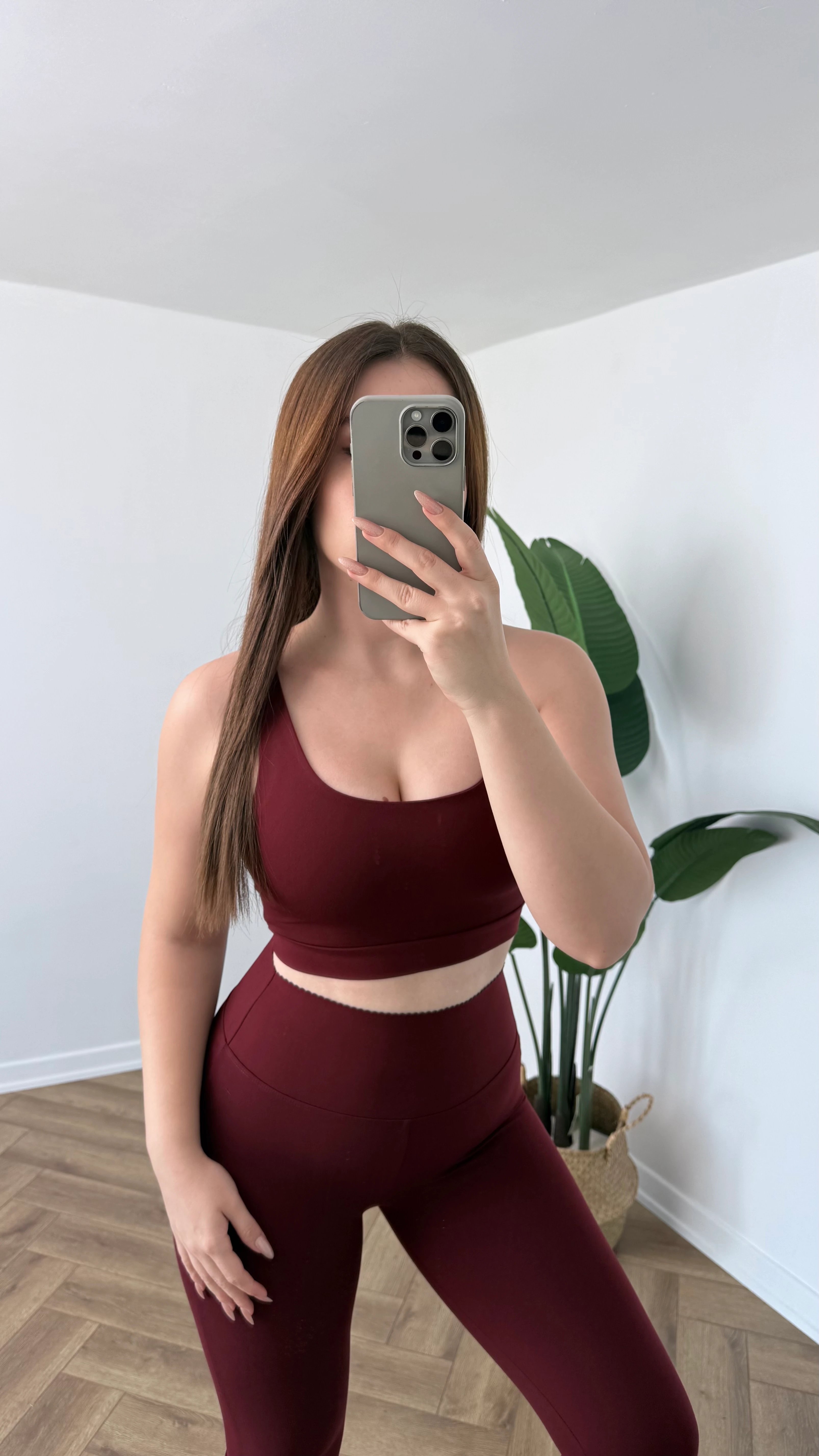 OYS U Yaka Spor Büstiyeri - Bordo