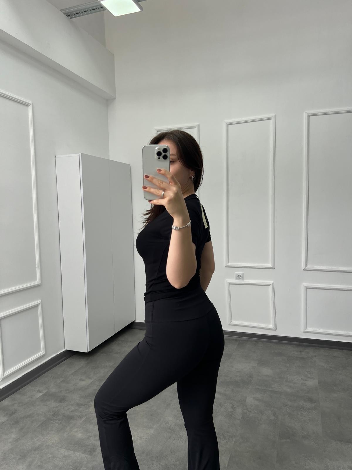 OYS Pamuk Penye Siyah V Yaka Body