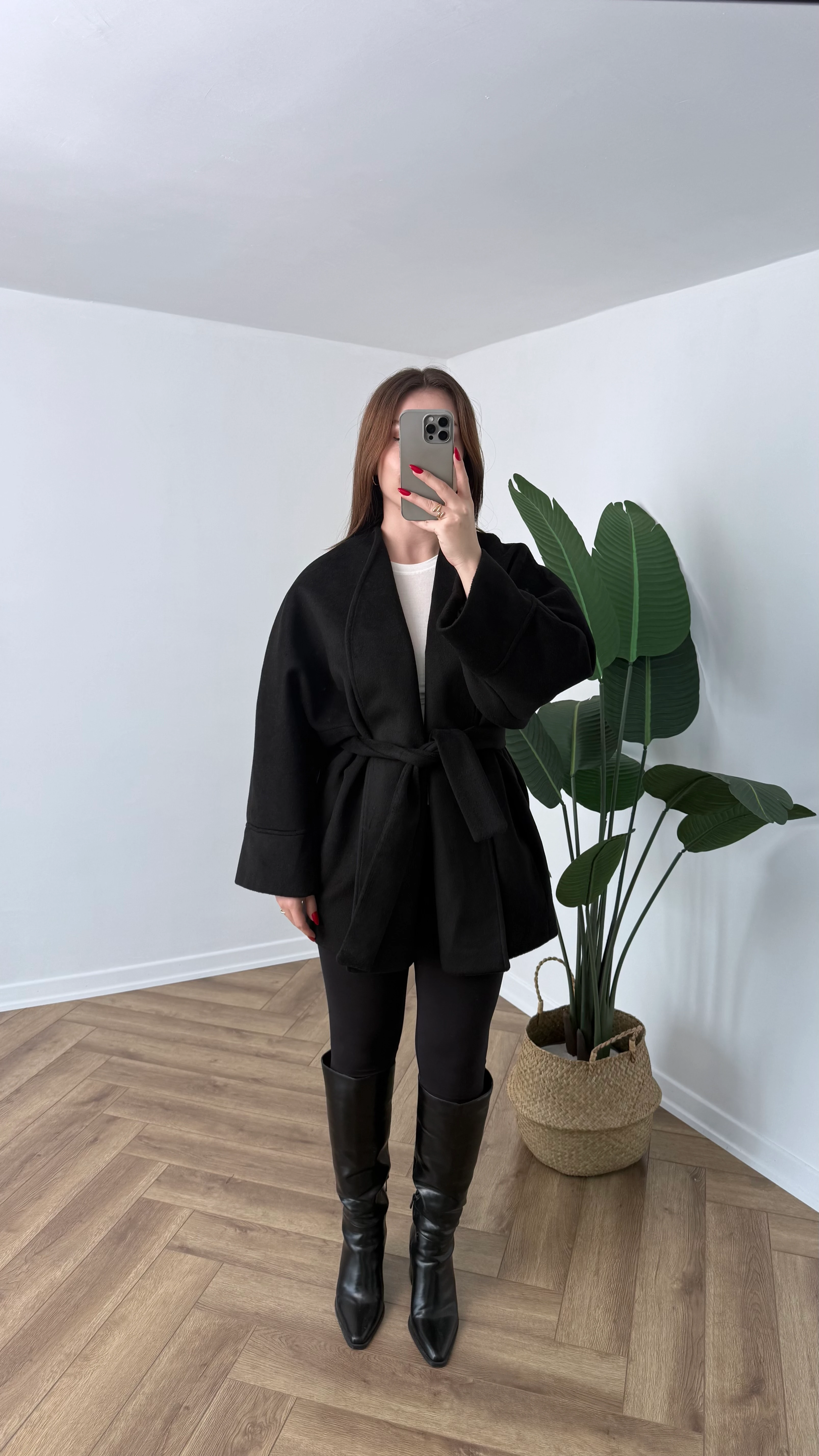 Yeni Sezon Premium Bağlamalı Kaşe Kaban