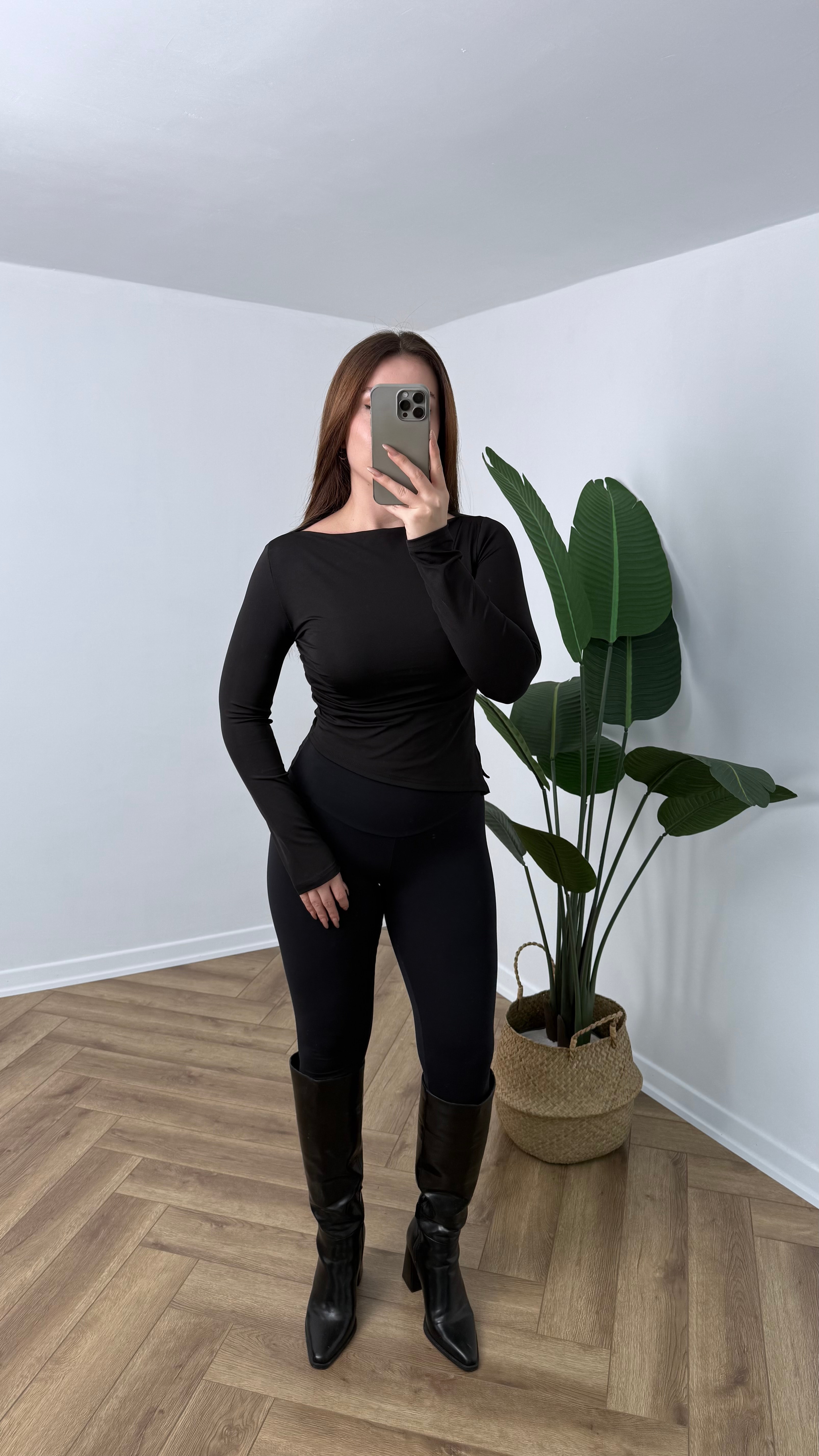 OYS Kayık Yaka Büzgülü Detay Buzzy Bluz