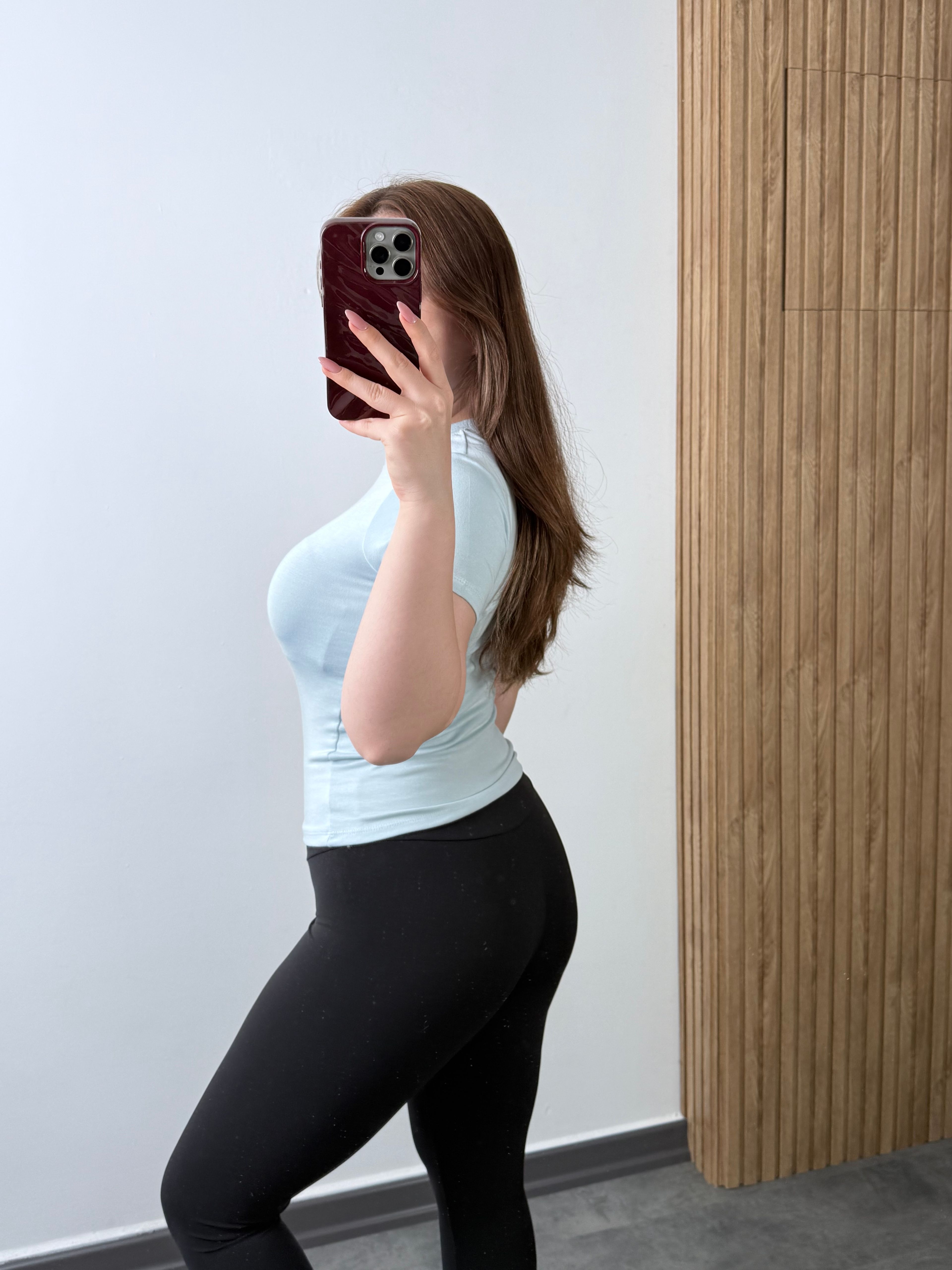 OYS Yuvarlak Yaka Tam Bel Buzzy Kısa Kollu Body