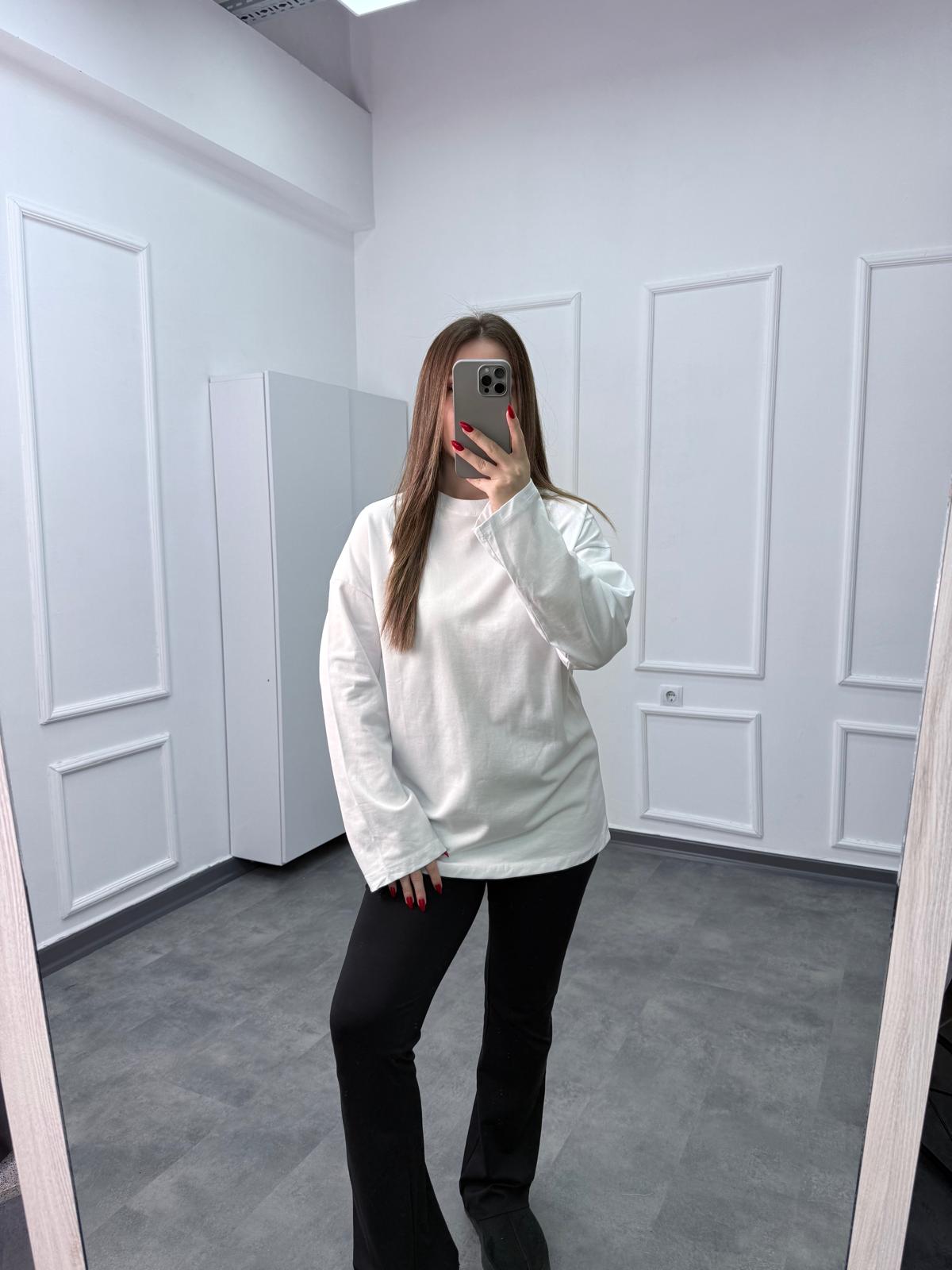 M.Dutti Oversize Pamuk Uzun Kollu Bluz