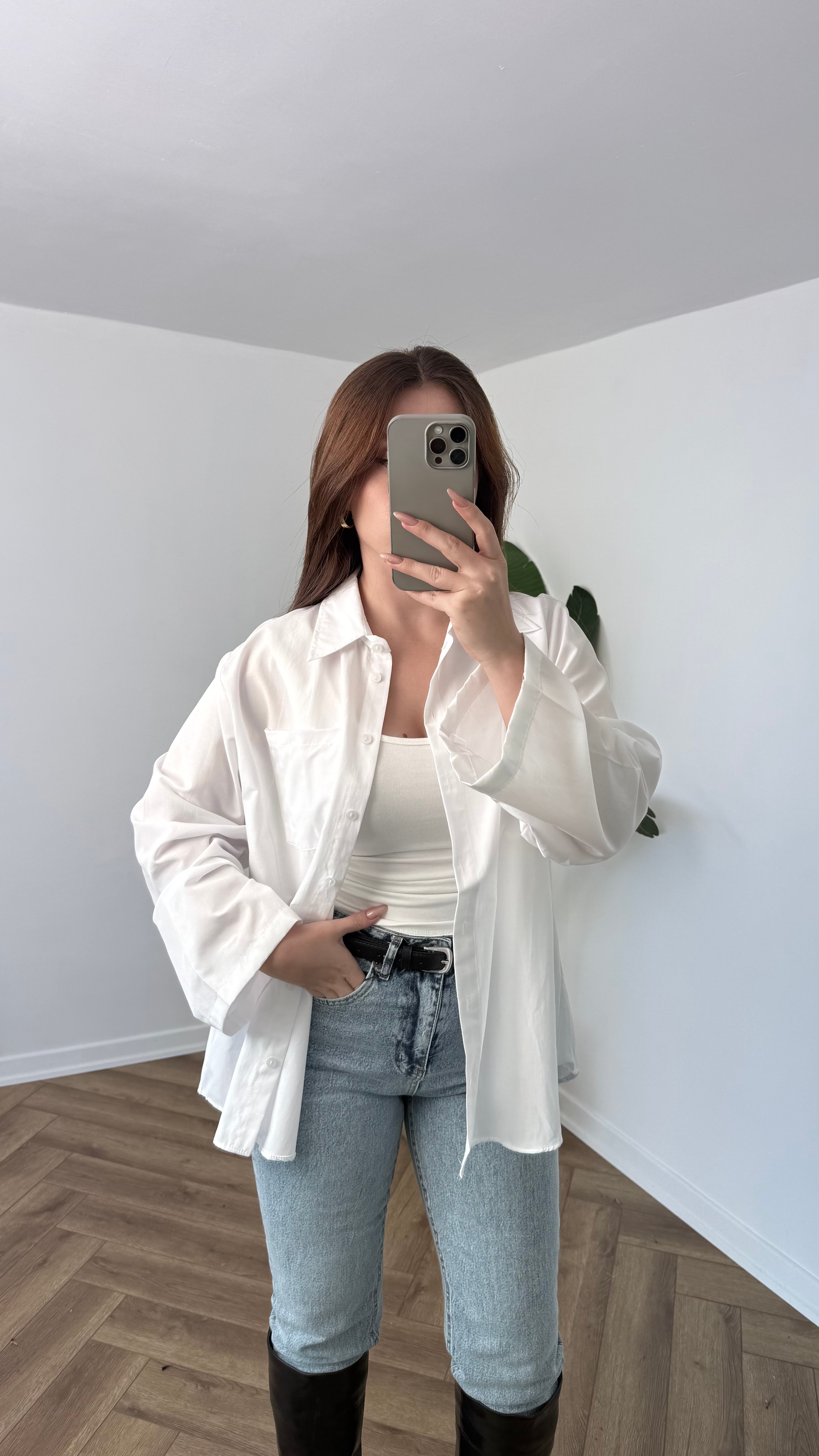 Yeni Sezon Oversize Pamuk Gömlek