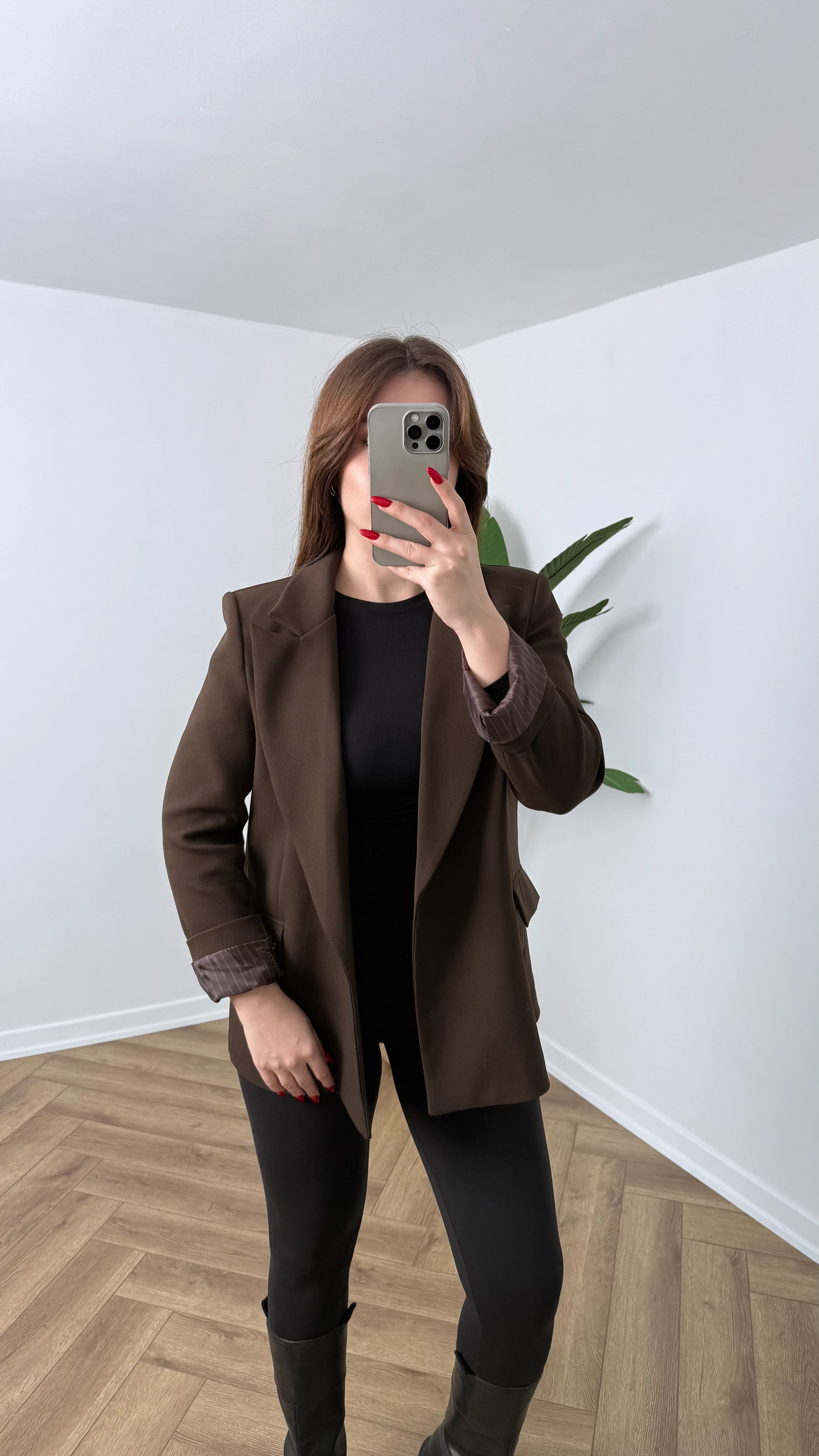 Yeni Sezon Premium Çizgili Astarlı Vatkalı Ceket