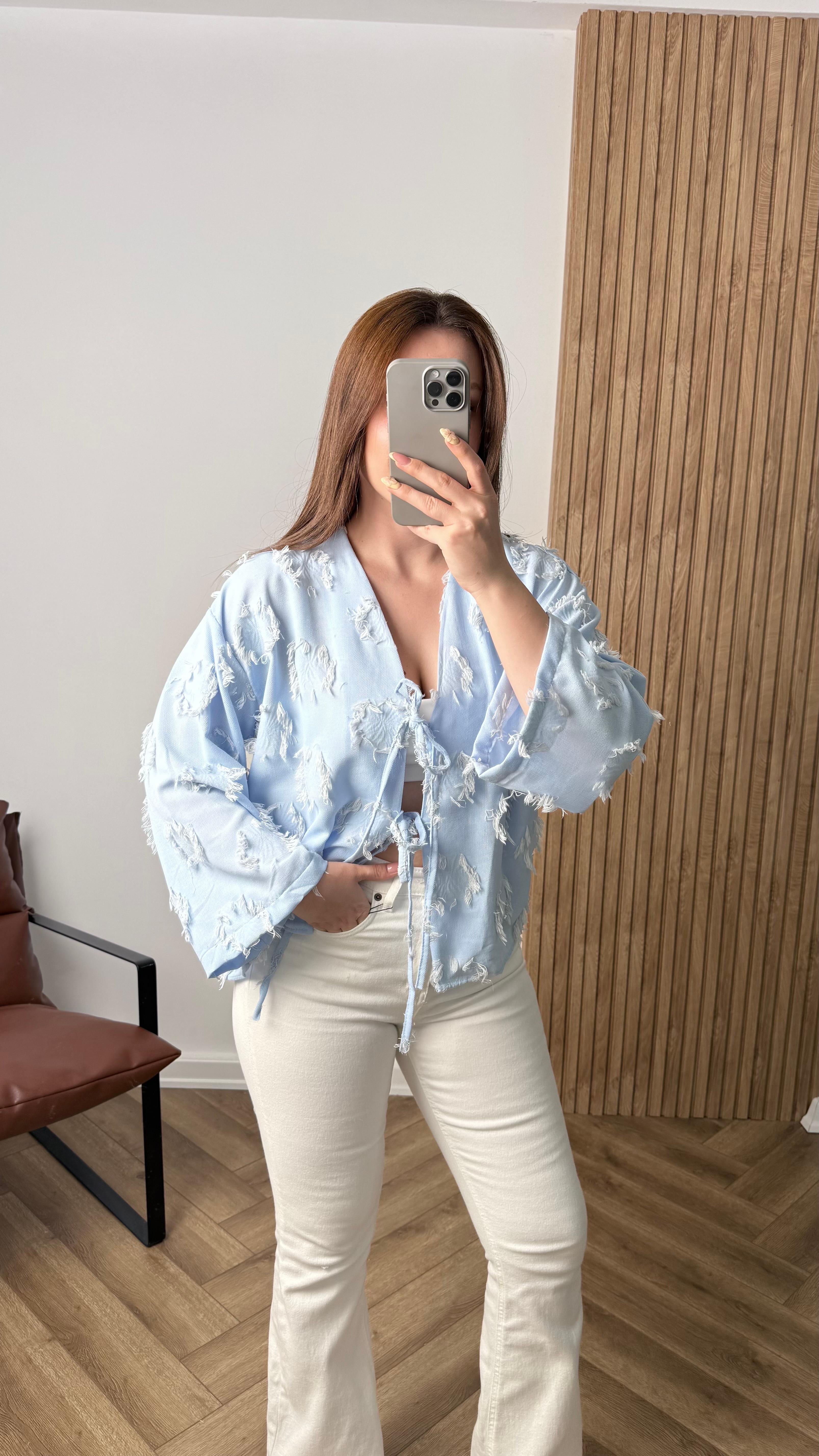 Yeni Sezon İp Detaylı Bağlamalı Kimono