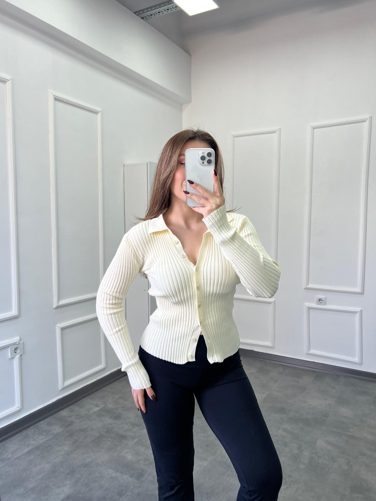 Yeni Sezon Düğmeli Polo Yaka Triko