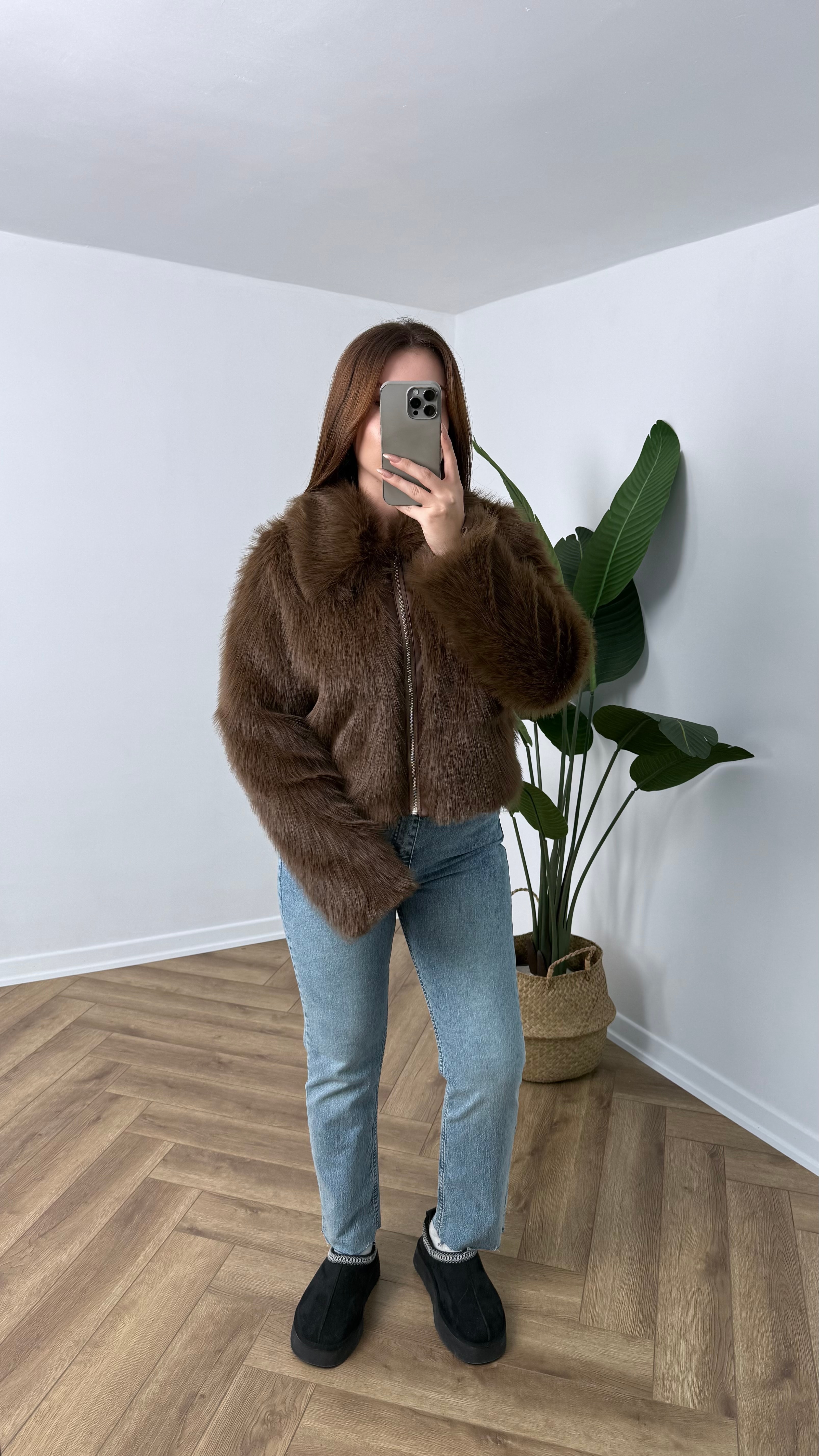 Yeni Sezon Premium Tam Boy Fermuarlı Astarlı Kürk