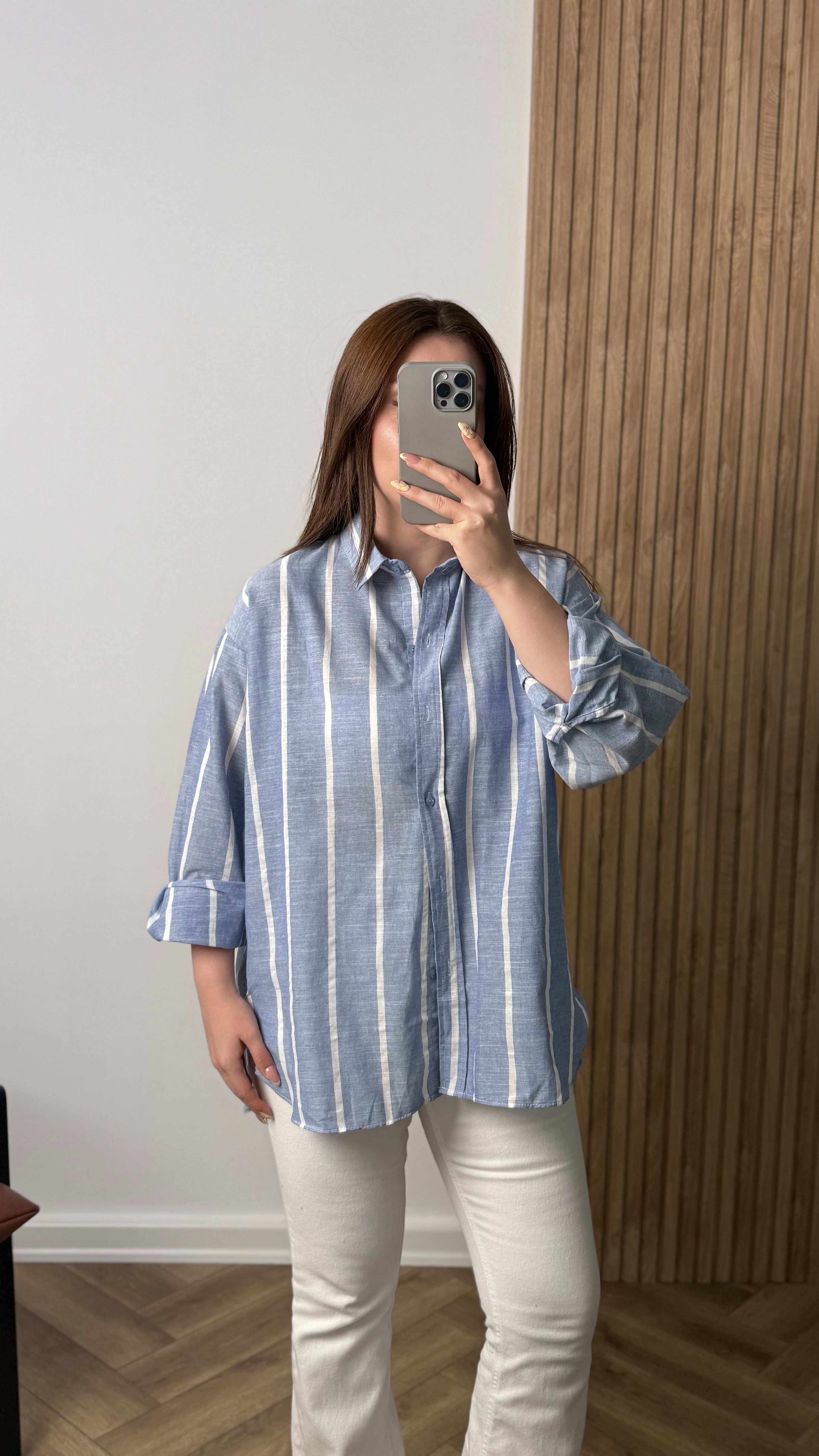 Yeni Sezon Çizgili Oversize Gömlek