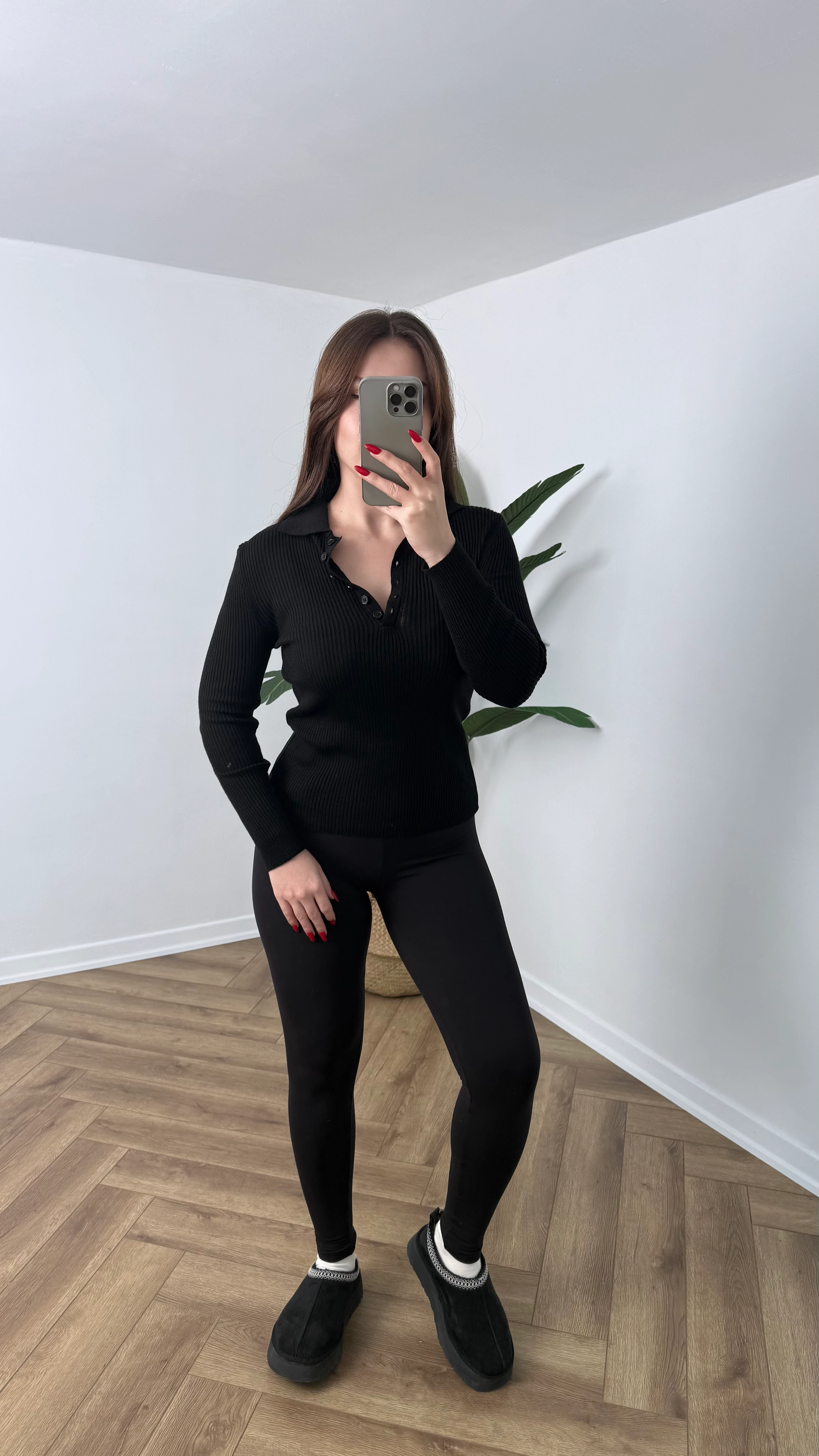 Yeni Sezon Fitilli Polo Yaka Kazak