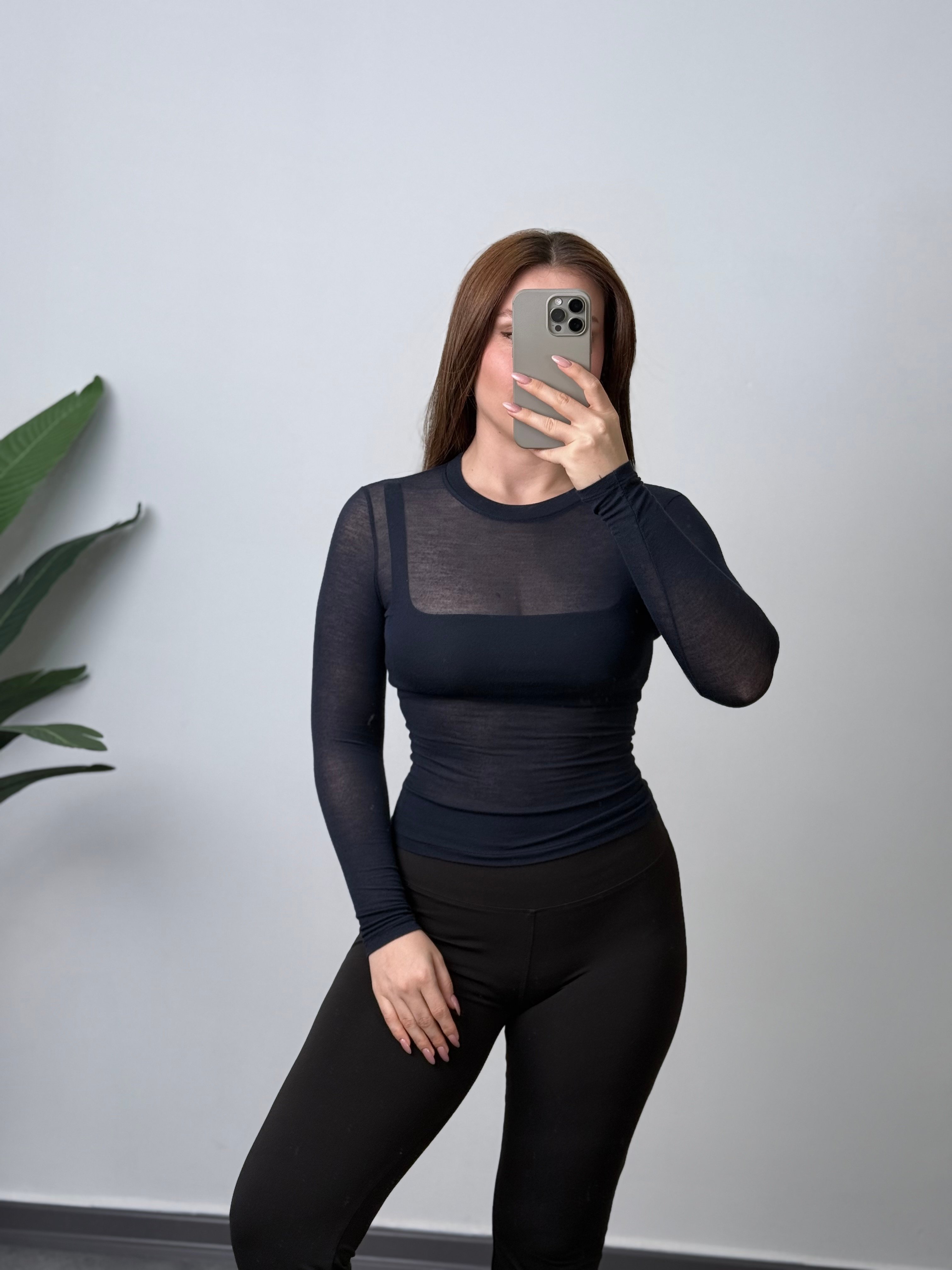 OYS Yuvarlak Yaka Transparan Body