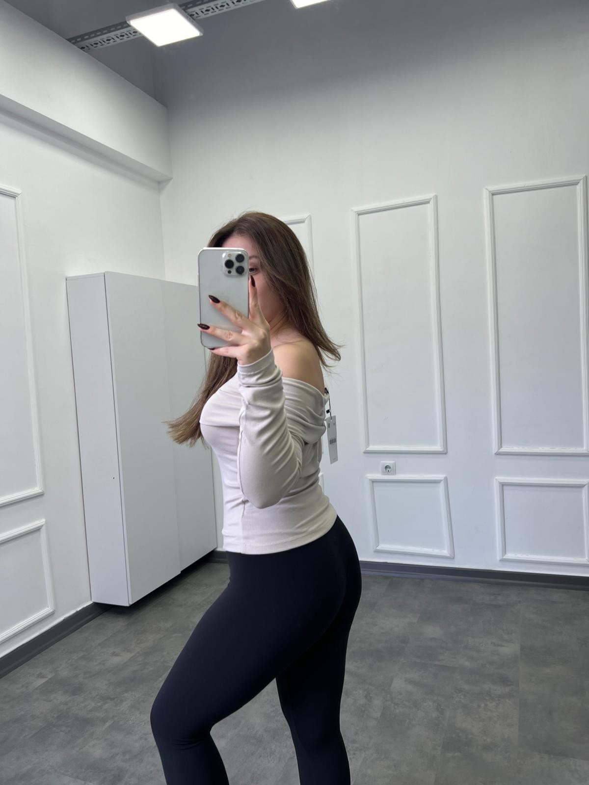 Madonna Yaka Premium Pamuk Penye Body - Taş