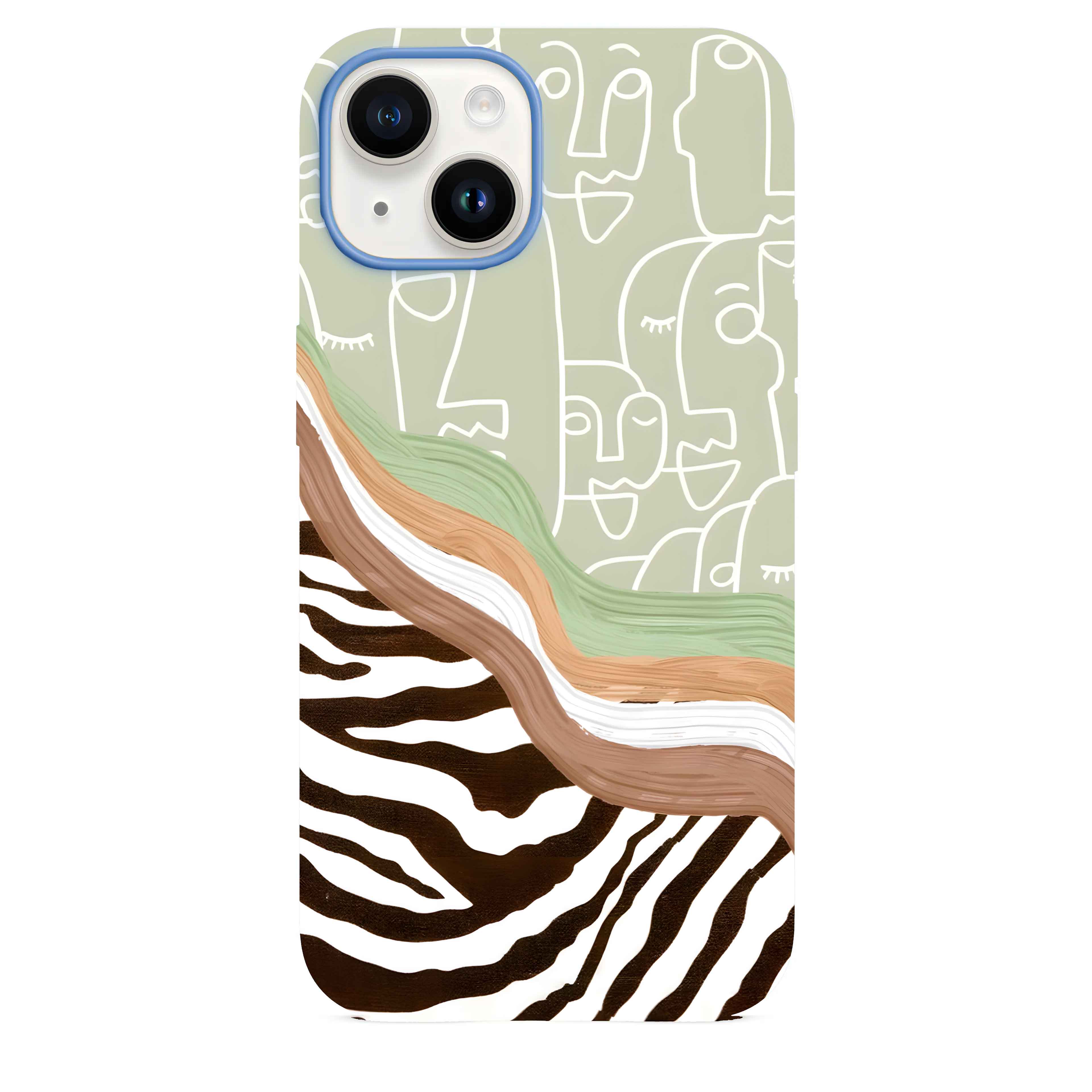 Çizgisel Desen Telefon Kılıfı
