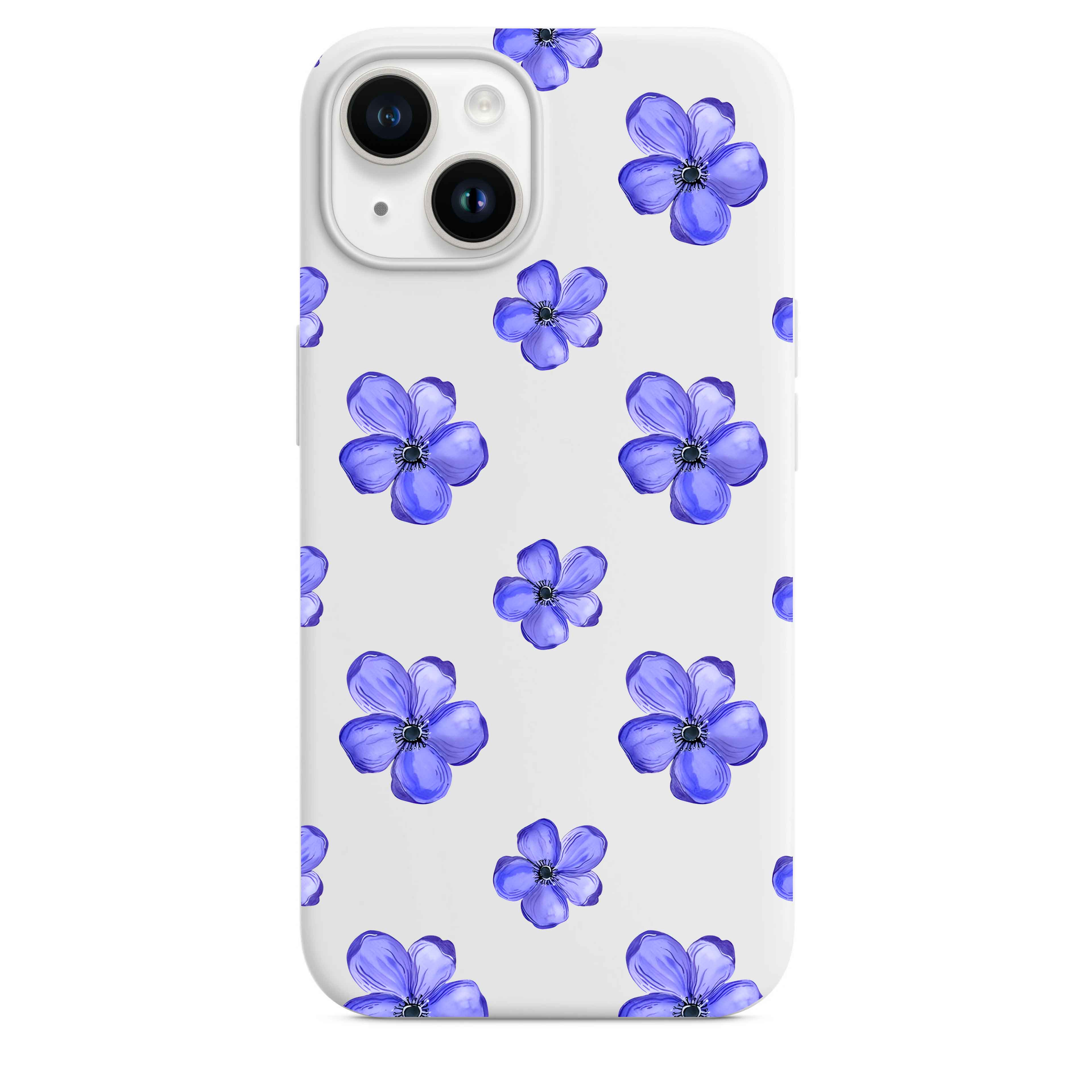 Mavi Ortanca Telefon Kılıfı