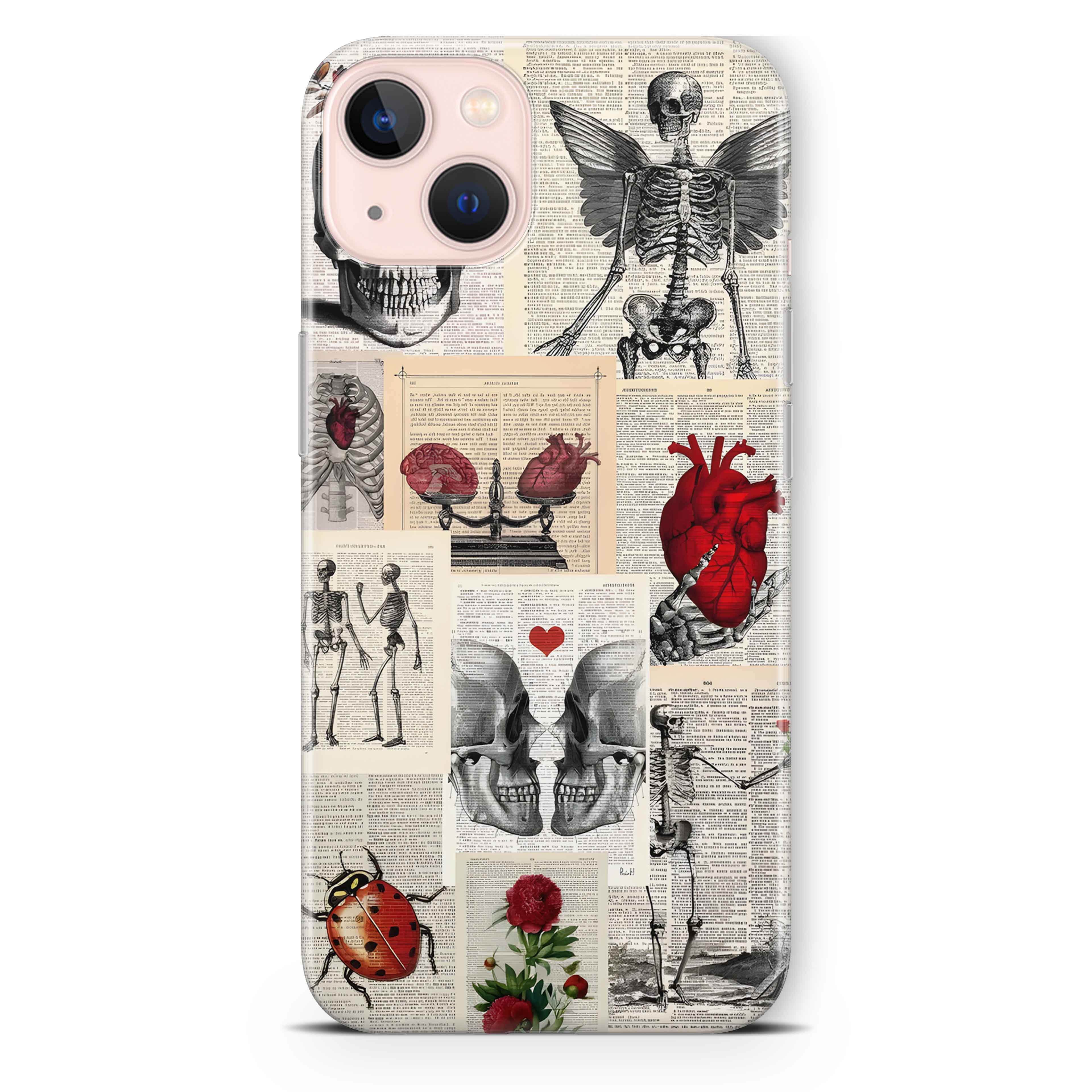 Skeleton Kolaj Telefon Kılıfı