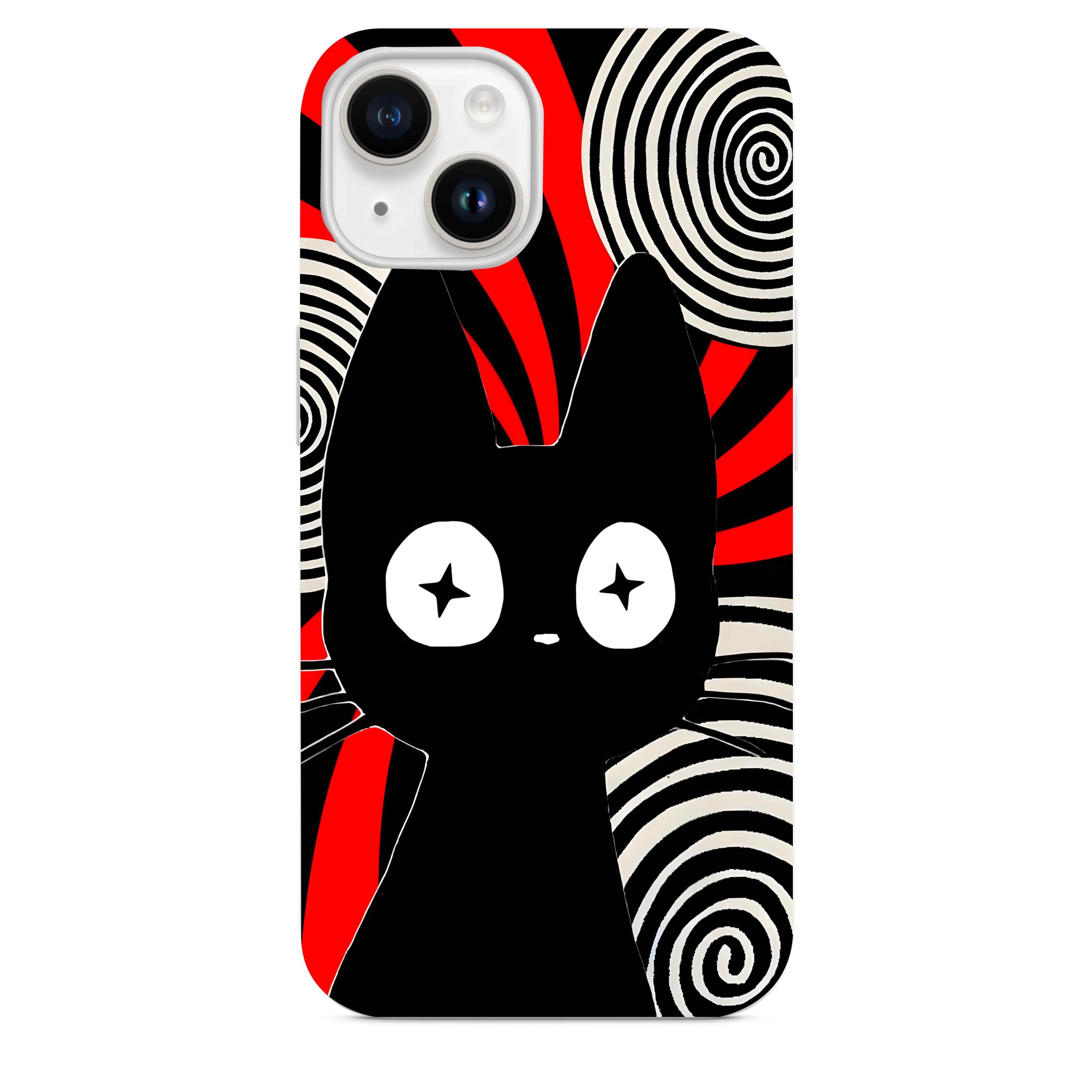 Hipnotik Kedi Evreni Telefon Kılıfı