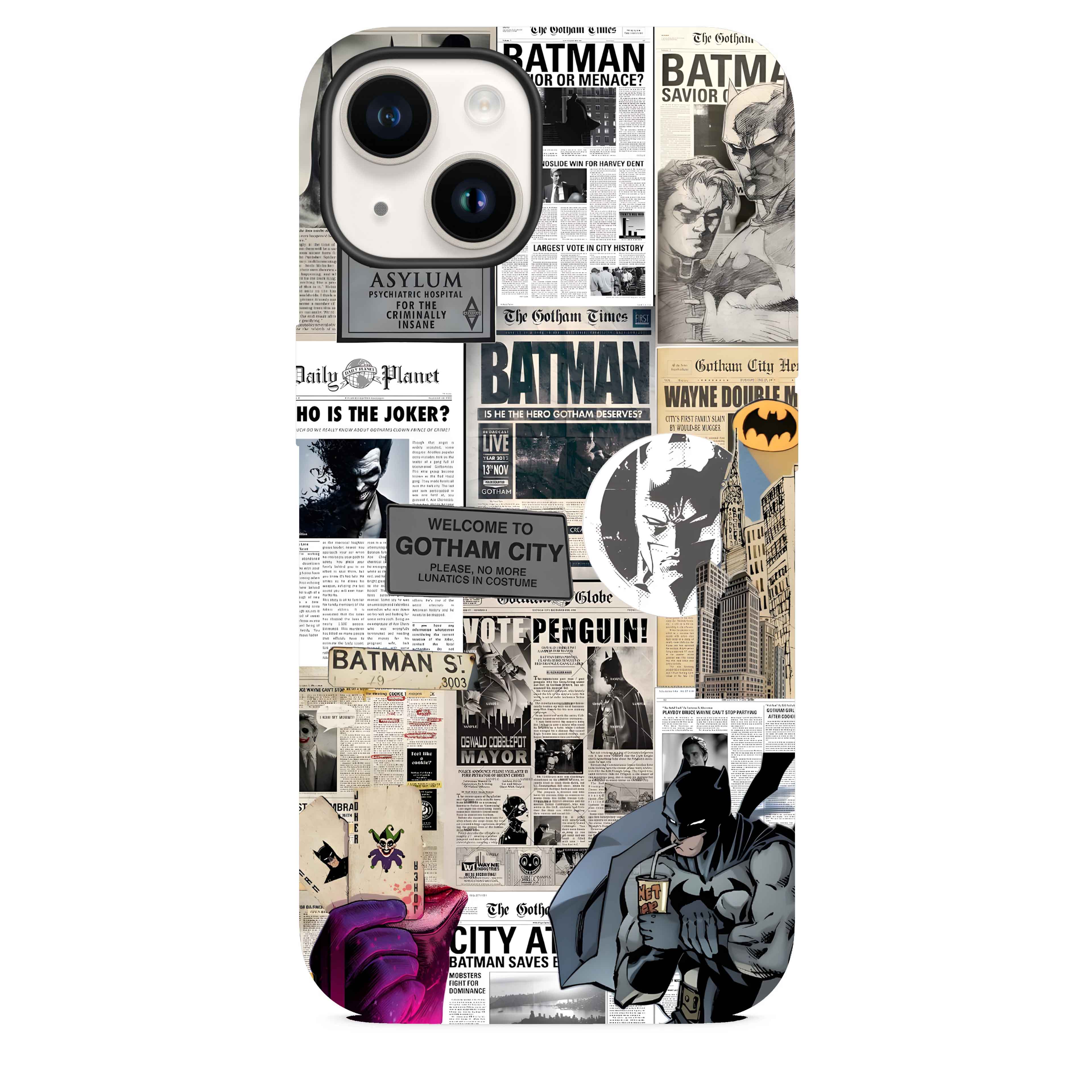 Batman Kolaj Telefon Kılıfı