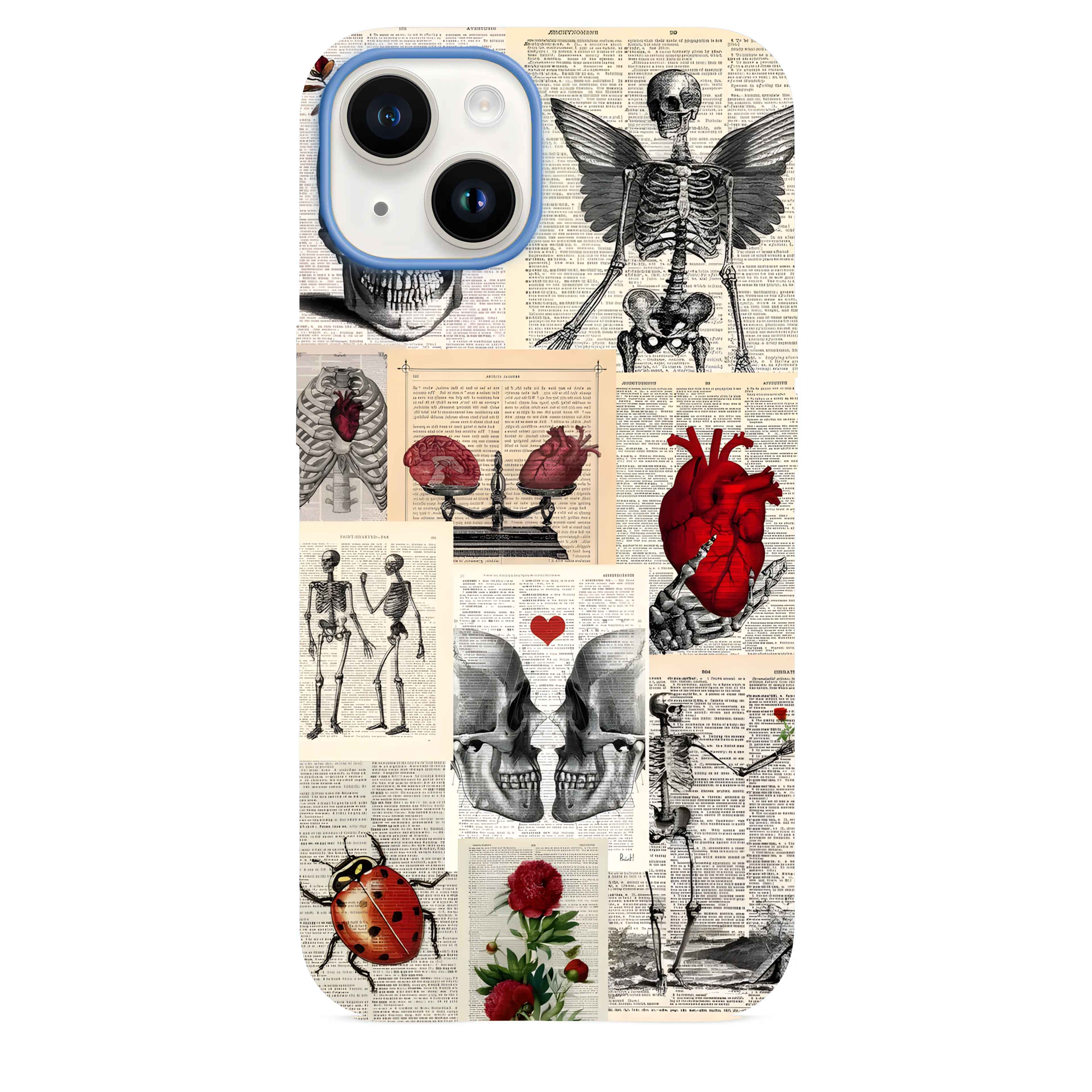 Skeleton Kolaj Telefon Kılıfı