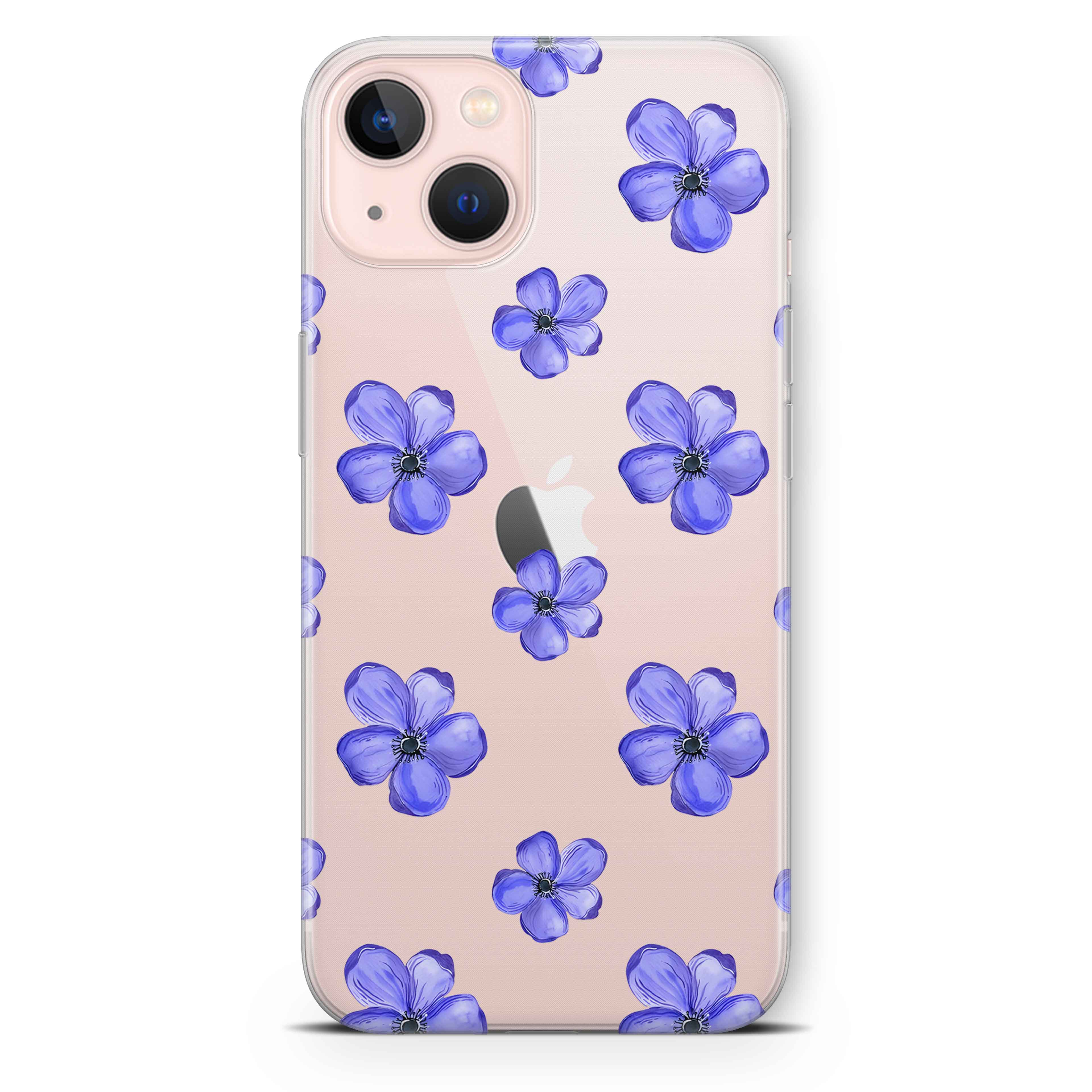 Mavi Ortanca Telefon Kılıfı