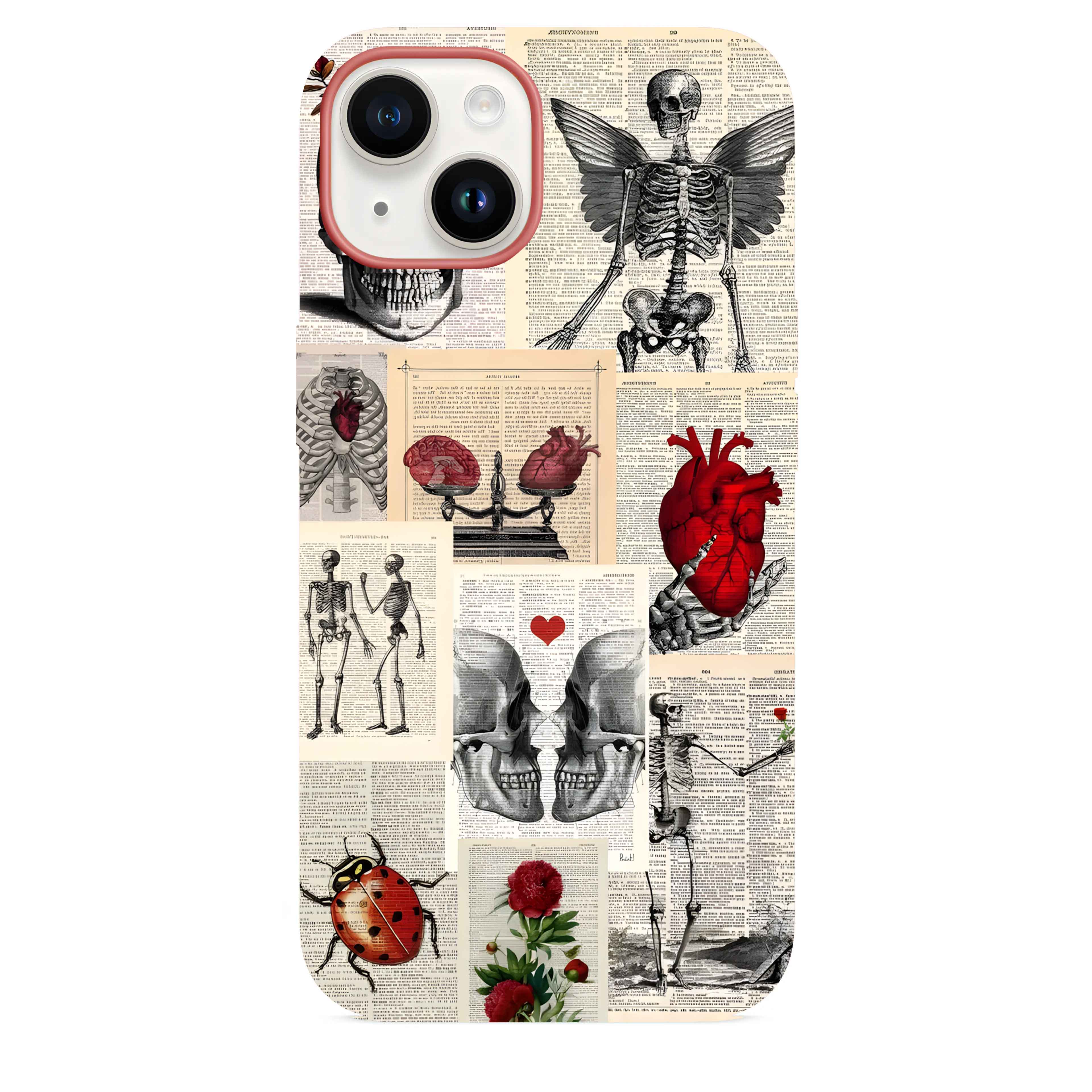 Skeleton Kolaj Telefon Kılıfı
