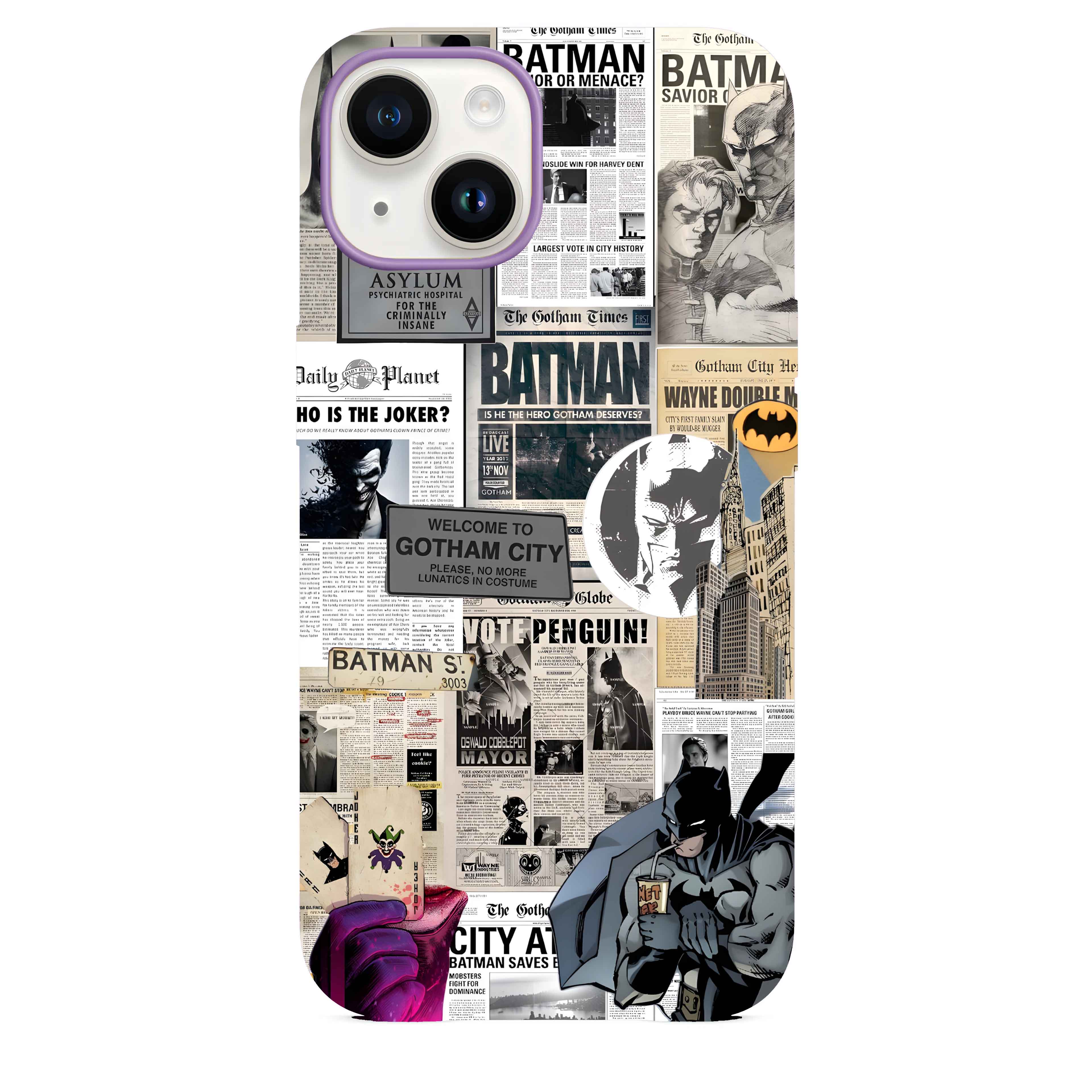 Batman Kolaj Telefon Kılıfı