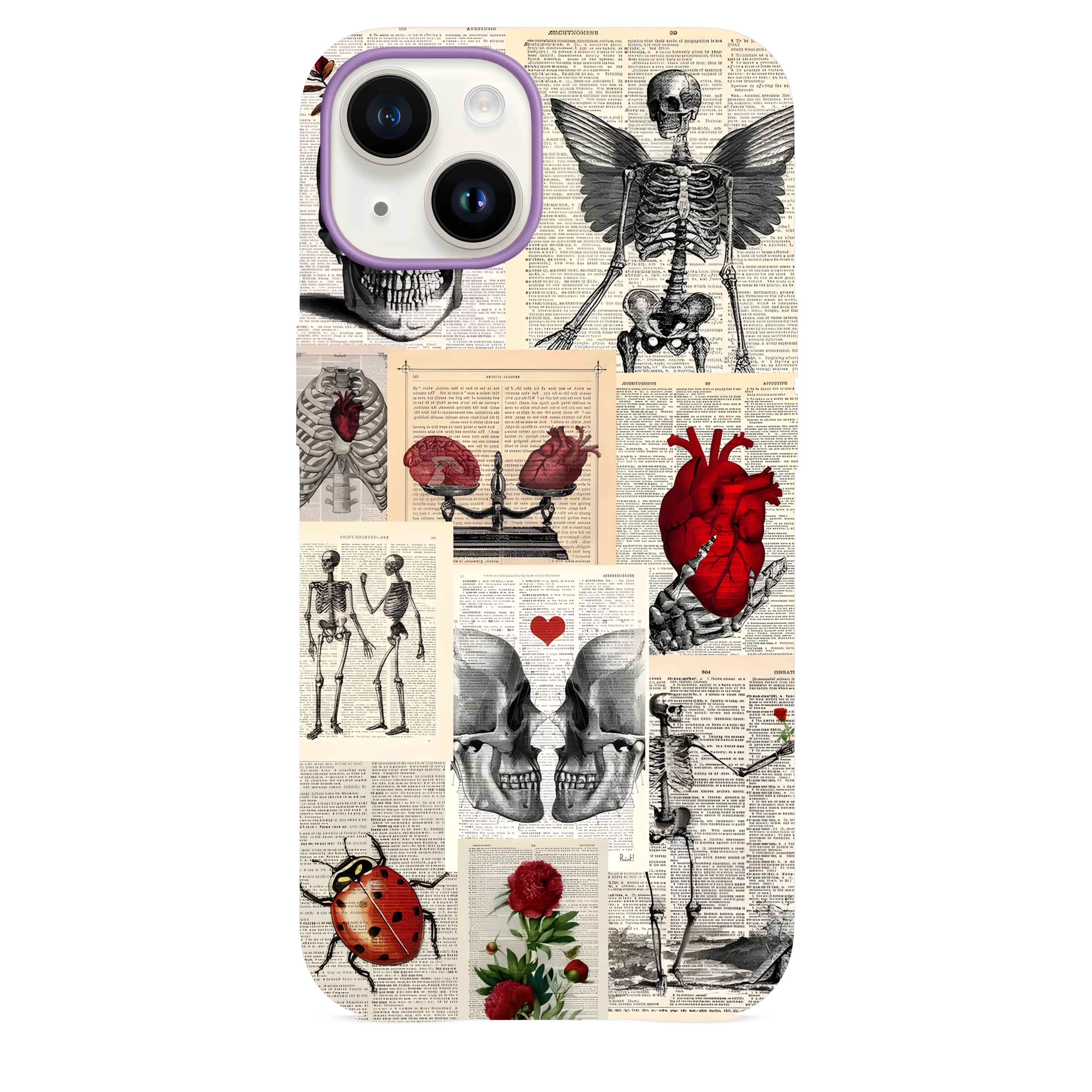 Skeleton Kolaj Telefon Kılıfı