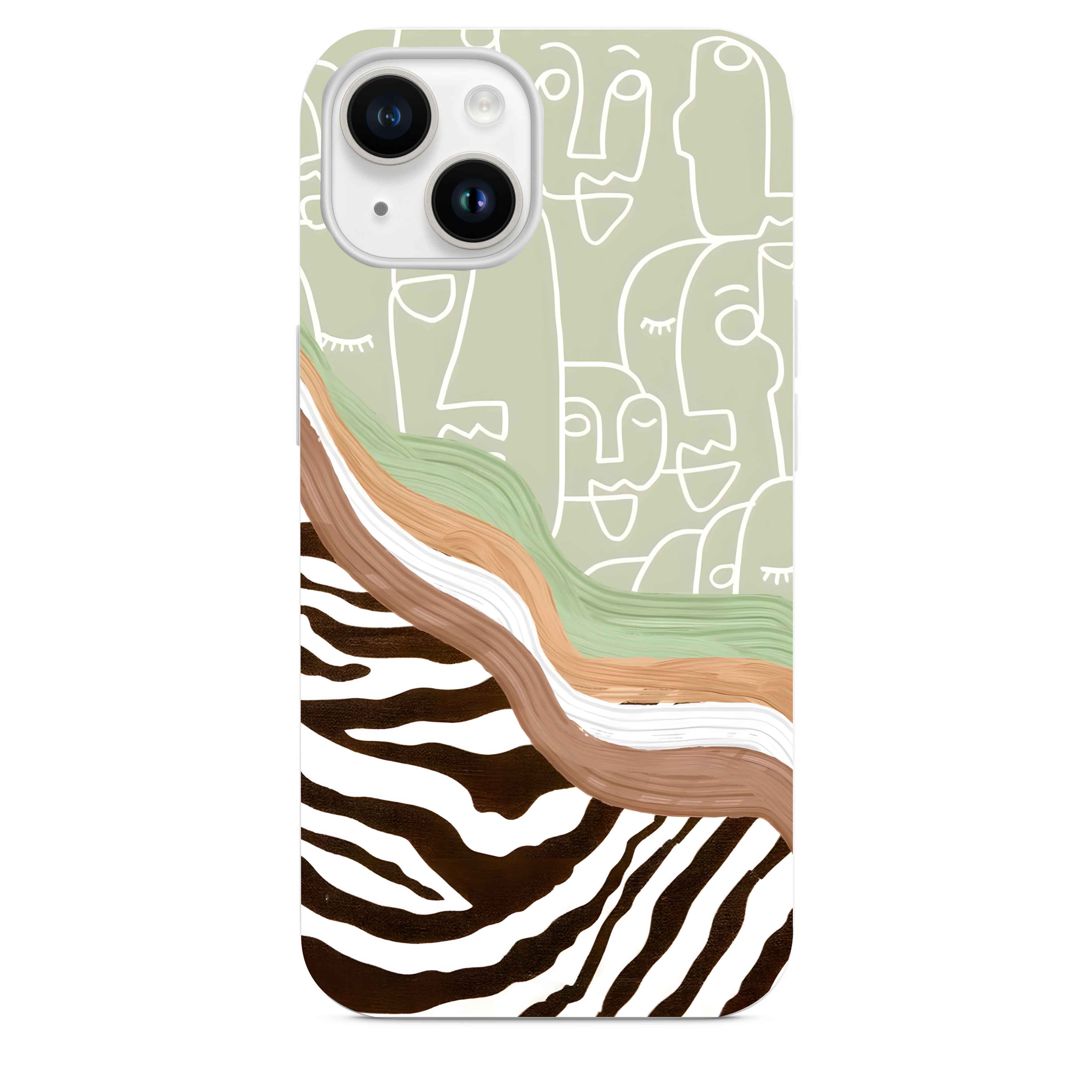 Çizgisel Desen Telefon Kılıfı