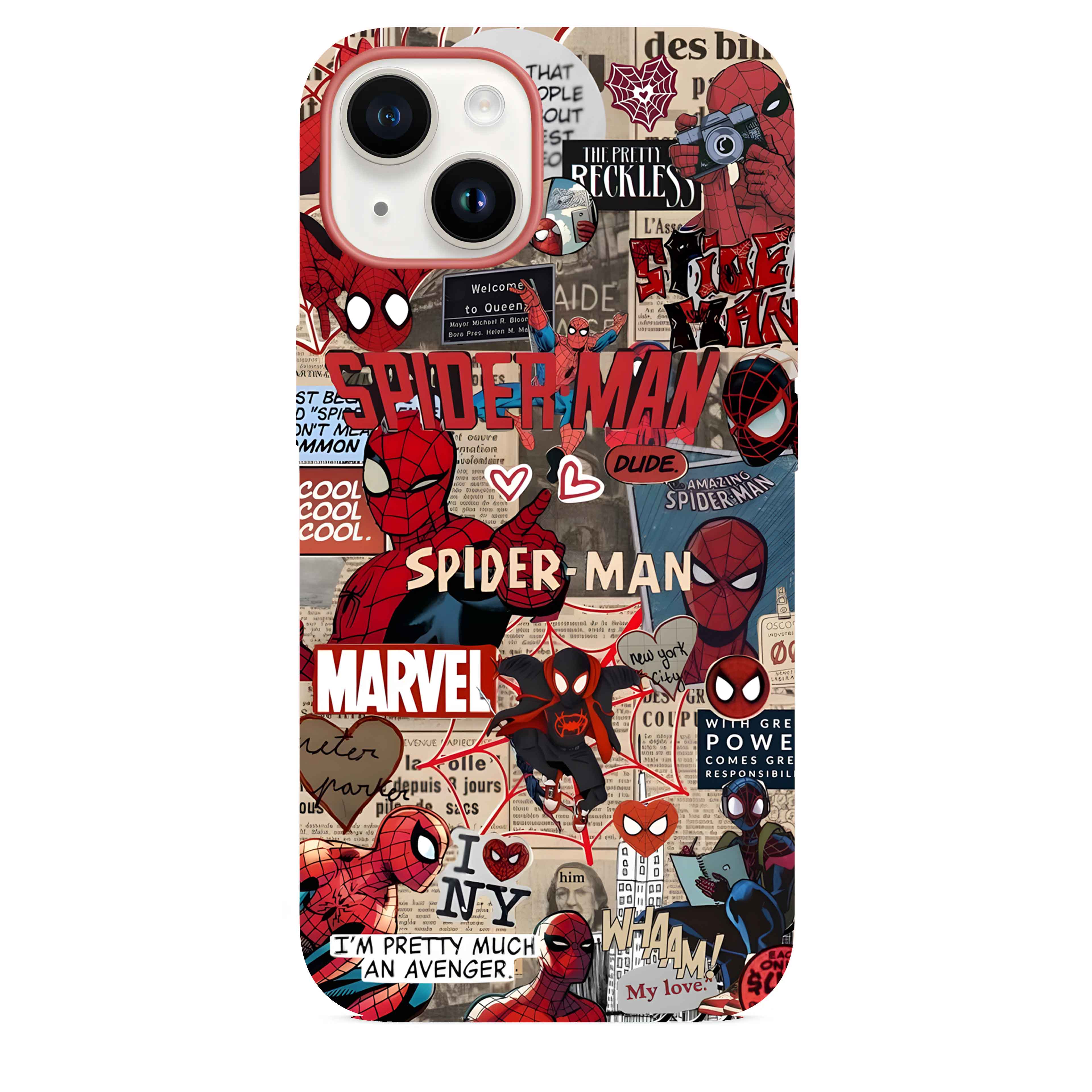 Spider-Man Kolaj Telefon Kılıfı