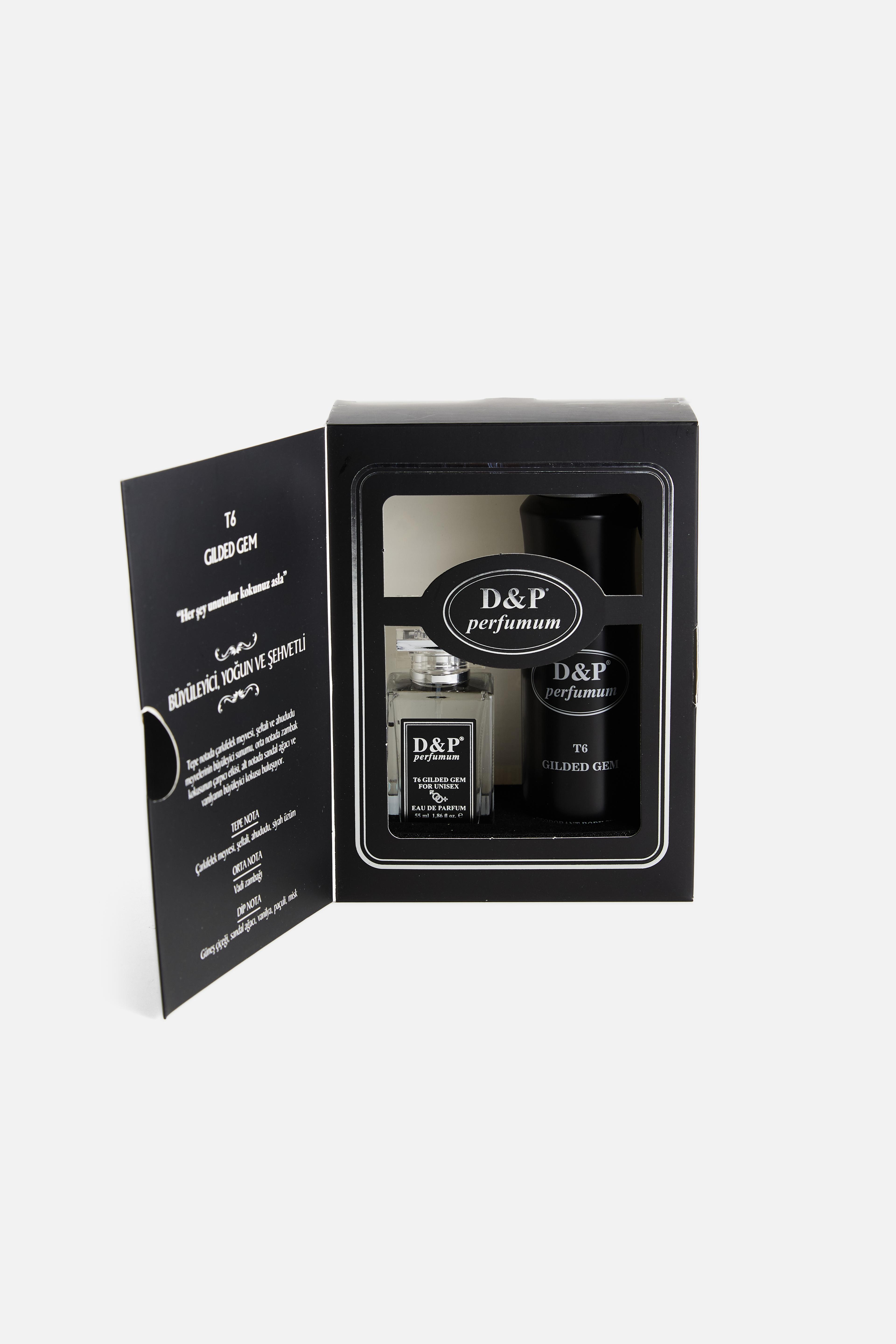 Niche serisi U-T6 Gilded Gem Unisex Set  55ml parfüm + 150ml U-T6 Deodorant