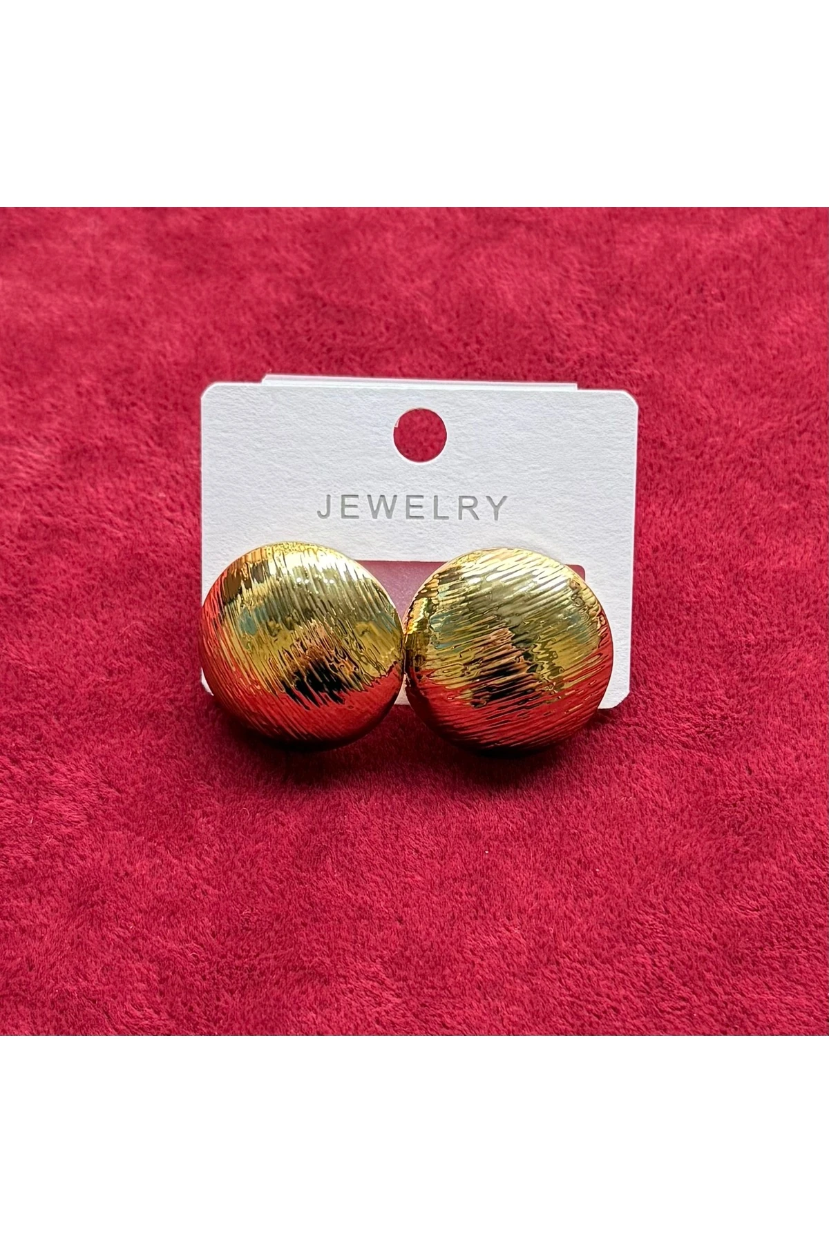 Vintage Tarzı Renkli Desenli Küpe